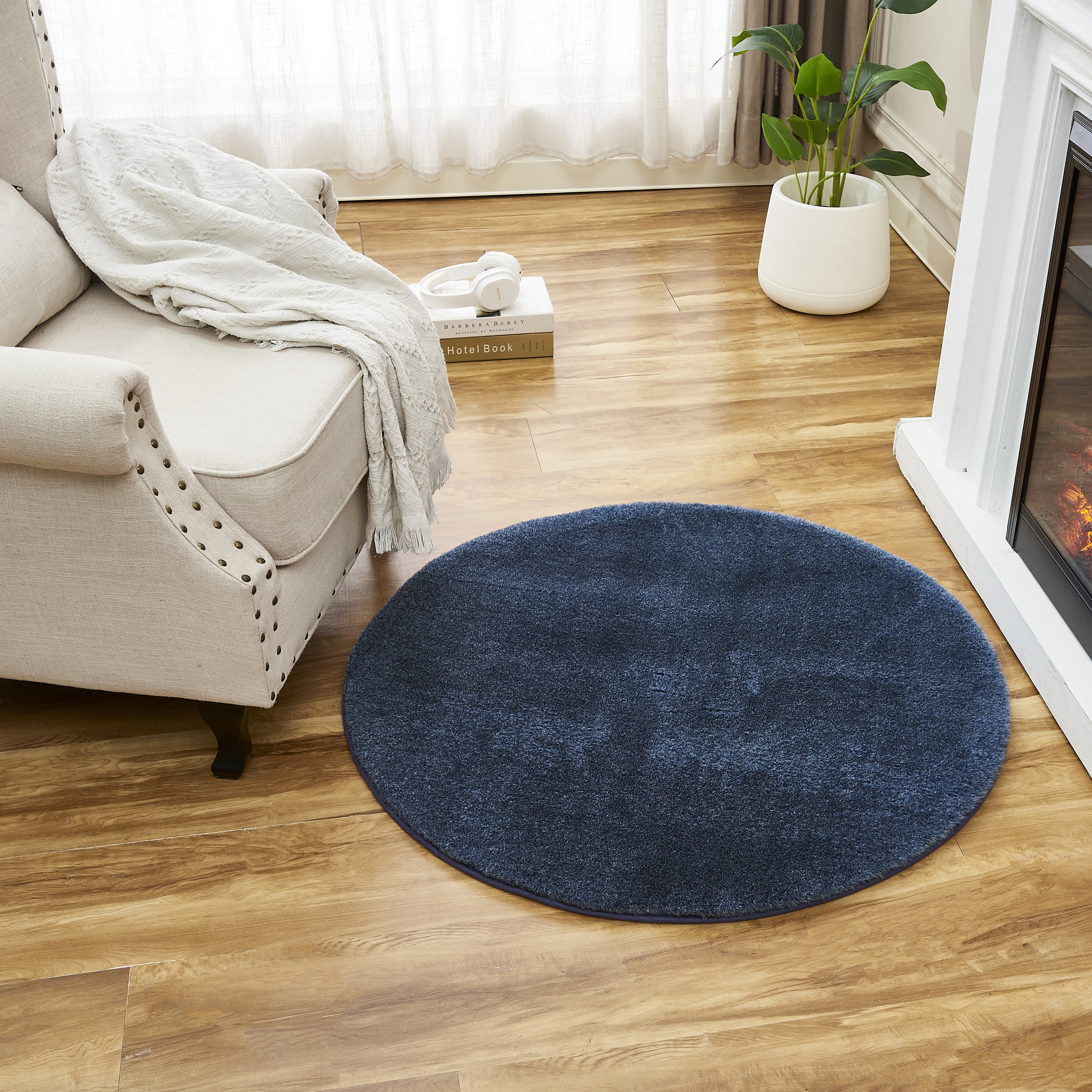 Изображение товара Ковер Bingo Mix круг ø80 см полиэстер цвет синий