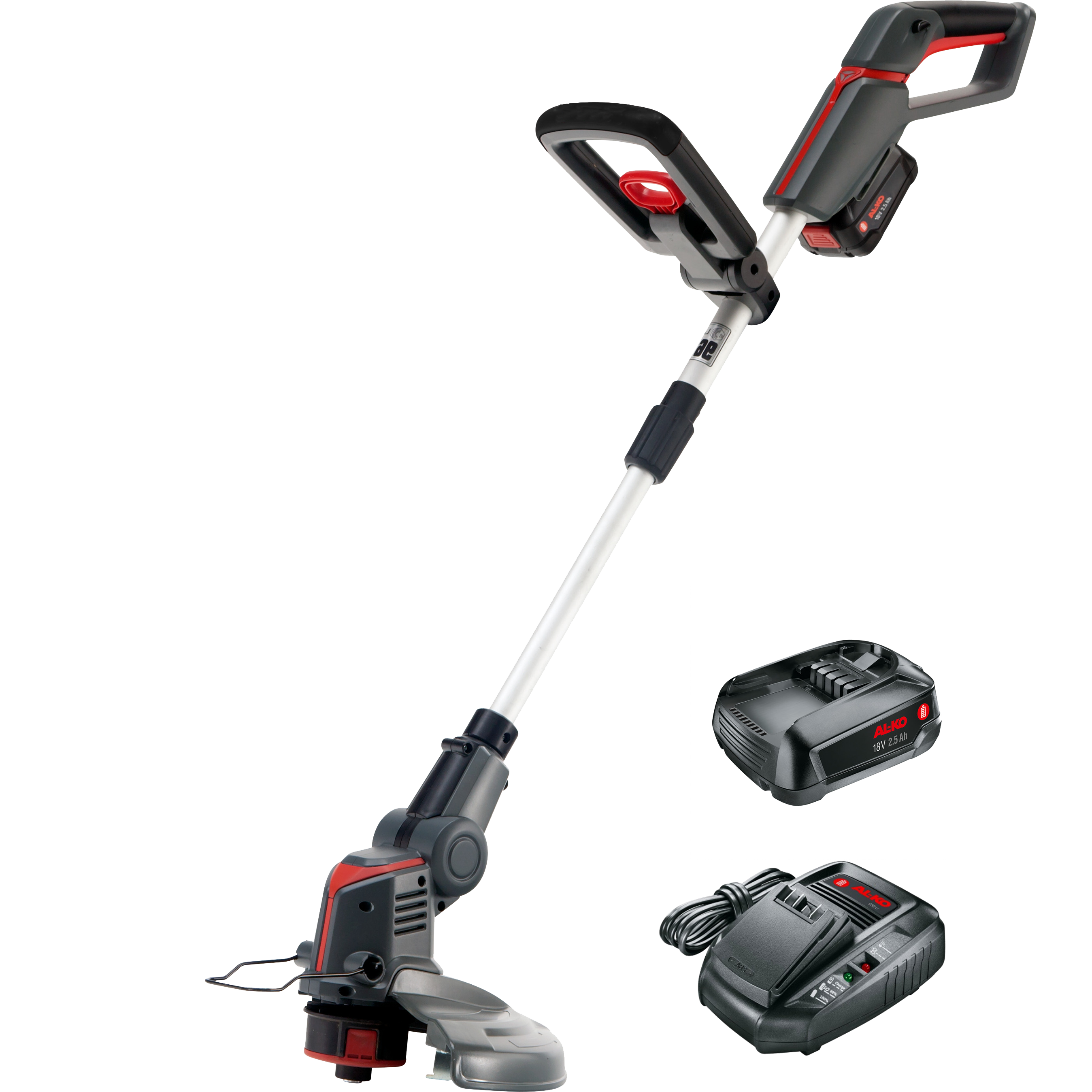 Изображение товара Аккумуляторный триммер AL-KO GT1825 18 В с аккумулятором и ЗУ, безопасное и тихое садовое оборудова