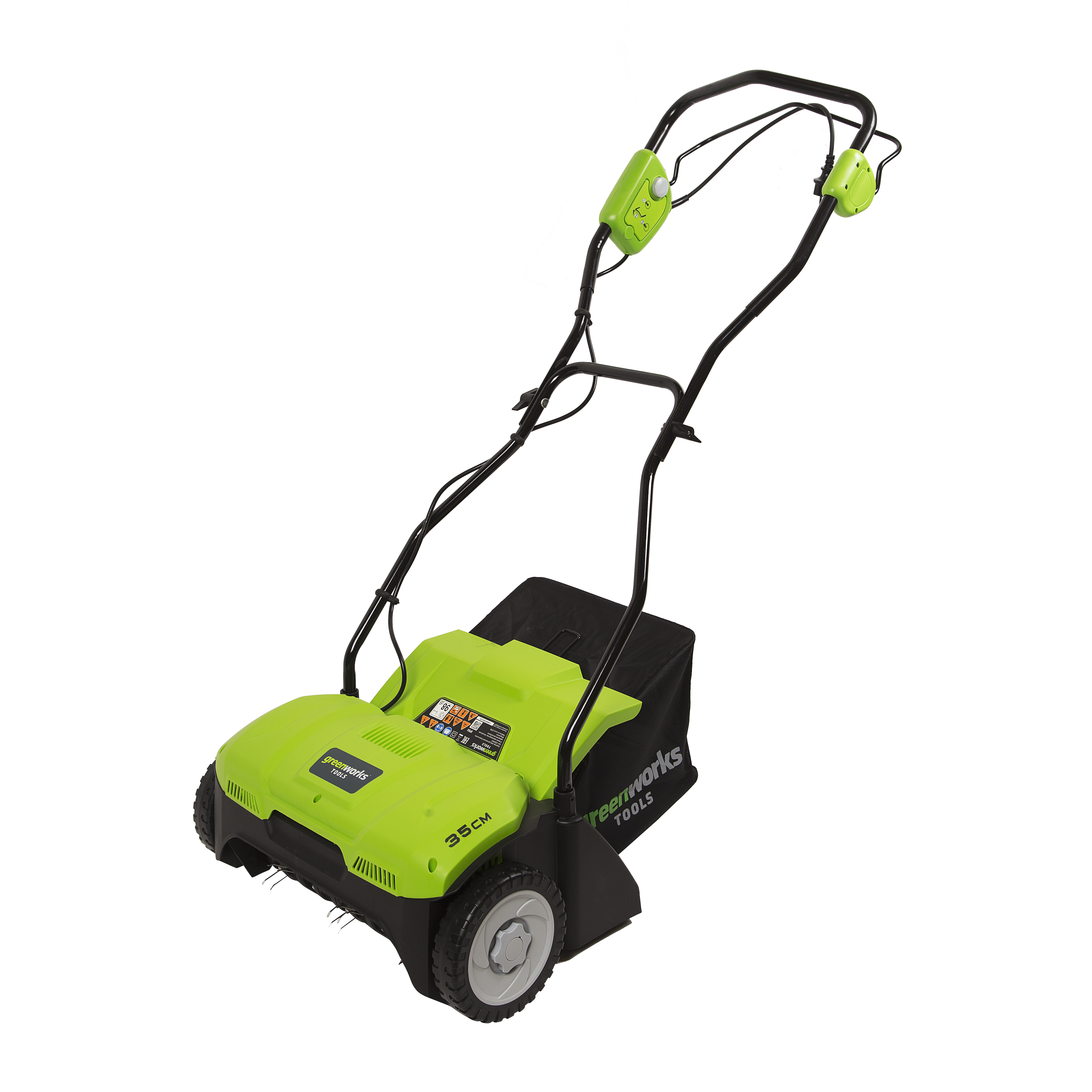 Изображение товара Электрический аэратор для газона Greenworks 1100 Вт ширина 32 см