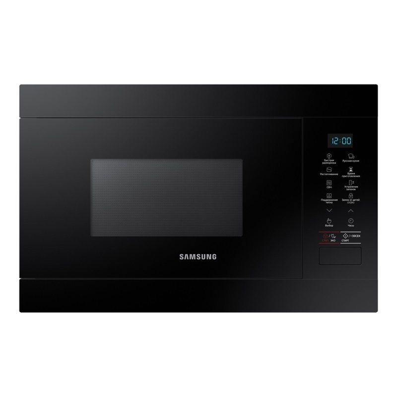 Изображение товара Встраиваемая микроволновая печь Samsung MS22M8054AK/BW 22 л 59.5x38x30.6 см цвет черный