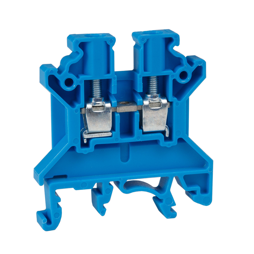 Изображение товара Клемма проходная винтовая КЭАЗ OptiClip 2-проводная 2.5 мм цвет синий 1 шт