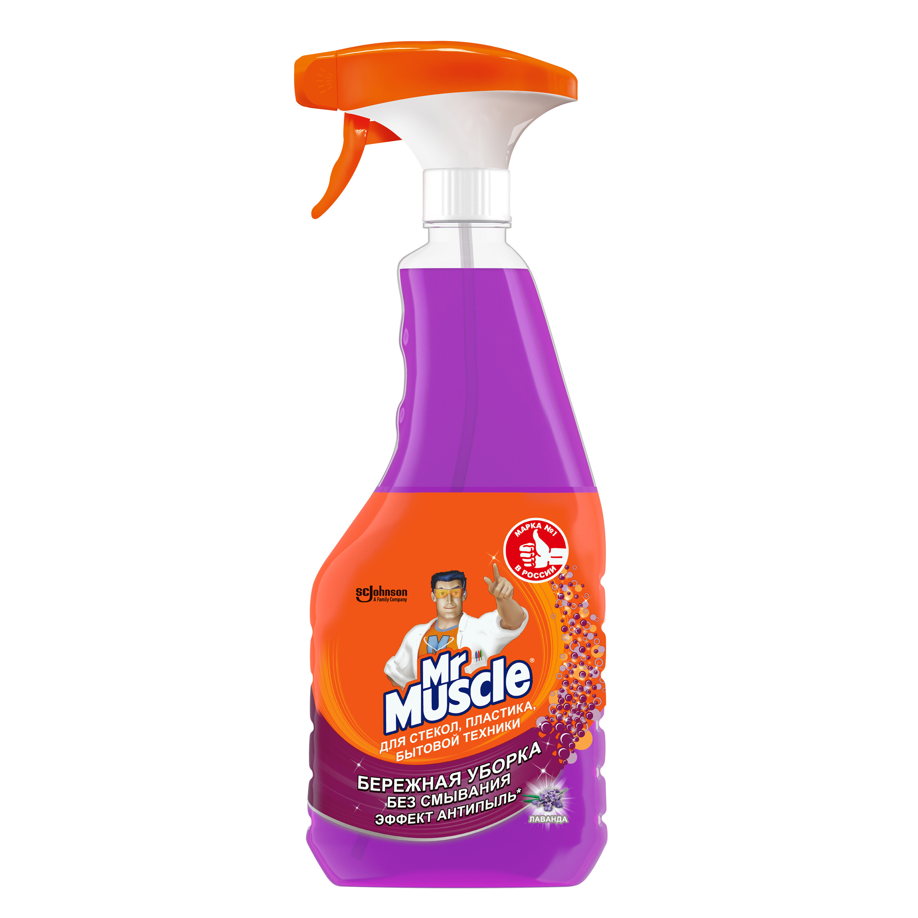 Изображение товара Средство для мытья окон Mr.Muscle лаванда 500 мл Изображение товара Средство для мытья окон Mr.Muscle лаванда 500 мл