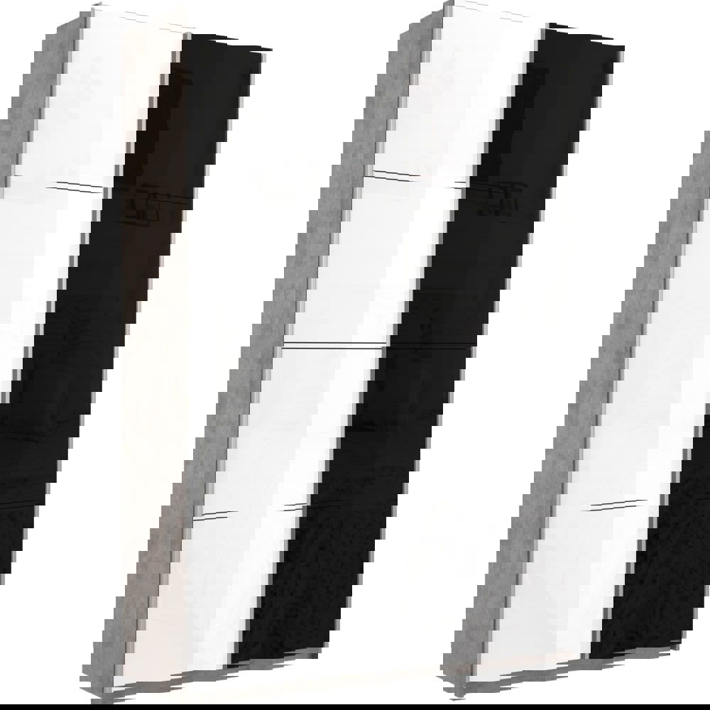 Изображение товара Шкаф-купе 2 дверный Прайм 230x140x57 см с белым глянцем и стеклом