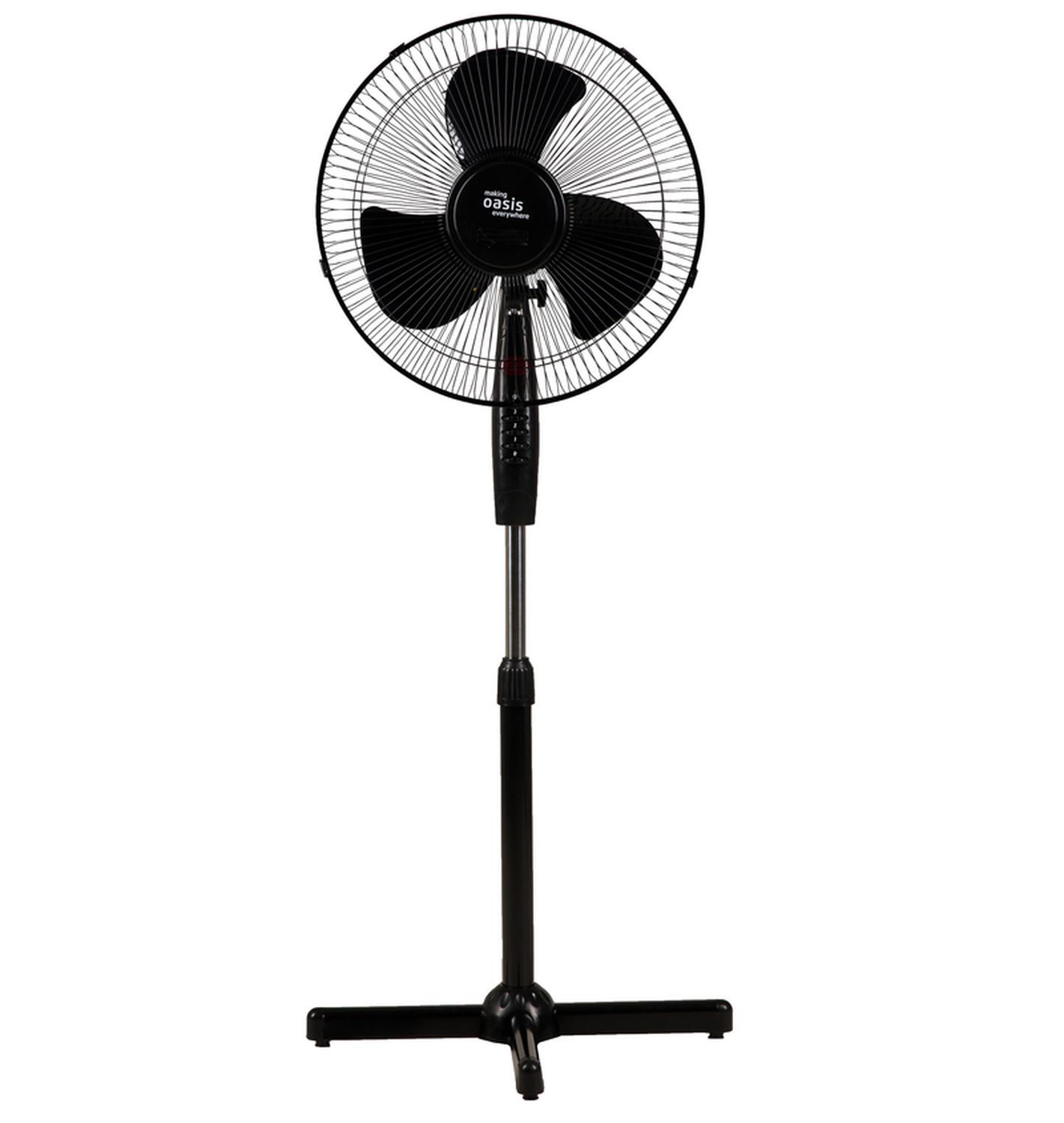 Изображение товара Вентилятор напольный Oasis VF-40PB 50 Вт D50 см цвет черный Изображение товара Вентилятор напольный Oasis VF-40PB 50 Вт D50 см цвет черный