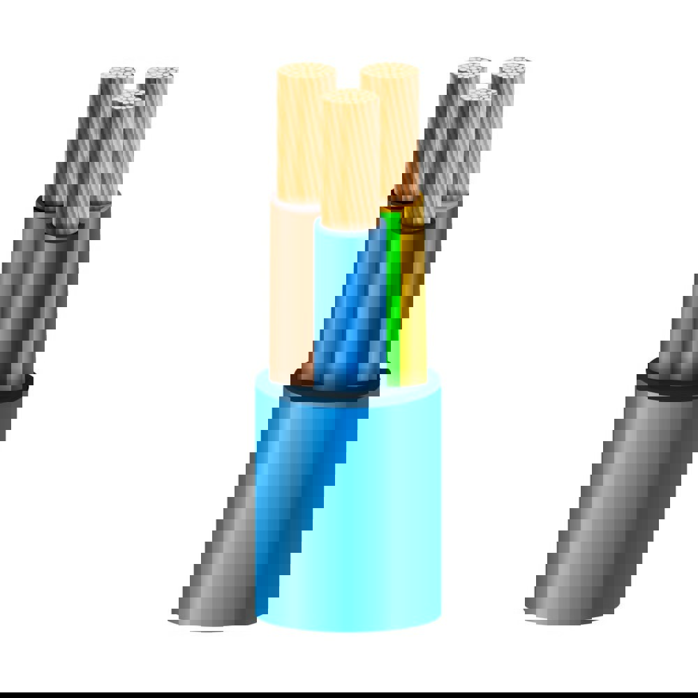 Изображение товара Кабель водопогружной Госнип КВВ 3х2.5 мм² для насосов на отрез ГОСТ