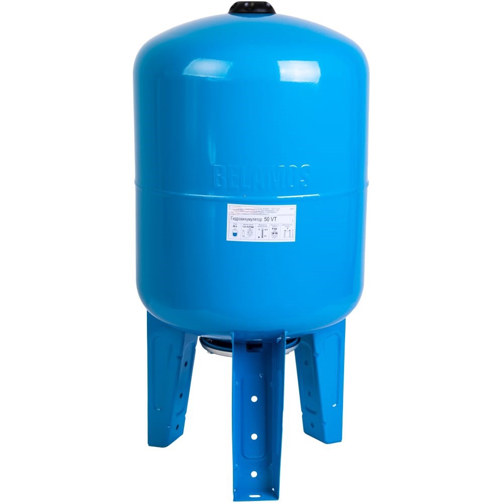 Изображение товара Гидроаккумулятор вертикальный 50 л Belamos 50VT 1" синий