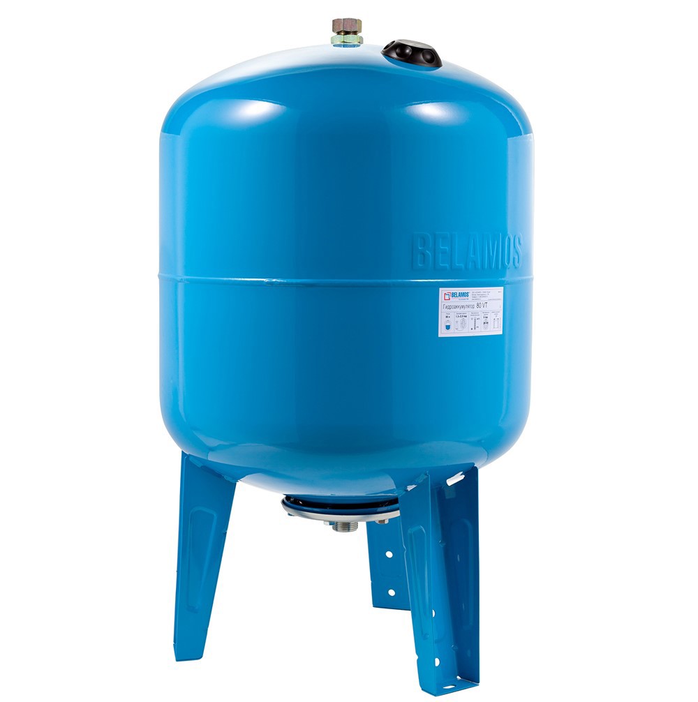 Изображение товара Гидроаккумулятор вертикальный 80 л Belamos 80VT с фланцем 160 мм и мембраной EPDM