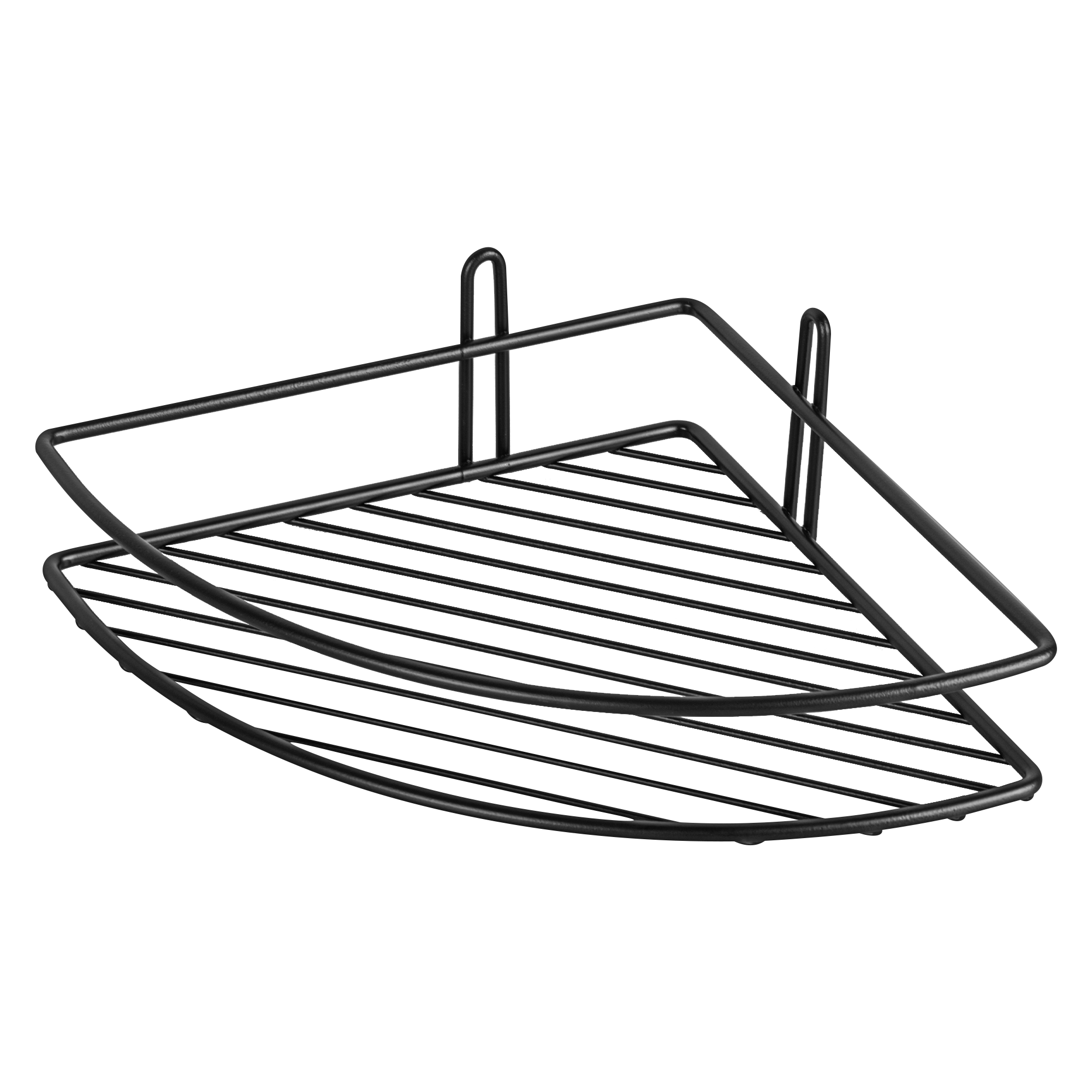 Изображение товара Полка для душа ProfFero С27417 угловая 1 ярус цвет черный матовый
