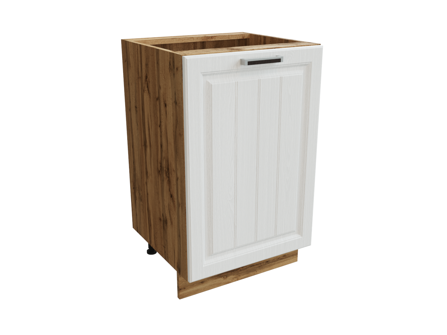 Изображение товара Напольный шкаф Прага 50x81.6x47.8 см белый дуб вотан МДФ с фурнитурой