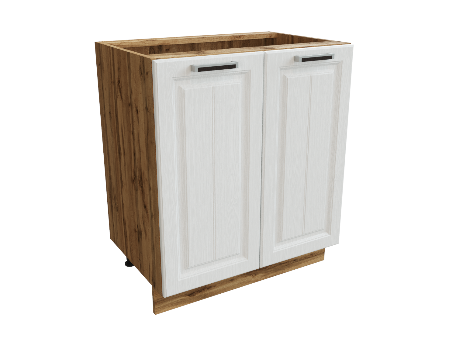 Изображение товара Напольный шкаф Прага 70x81.6x47.8 см белый дуб вотан МДФ Сурская Мебель