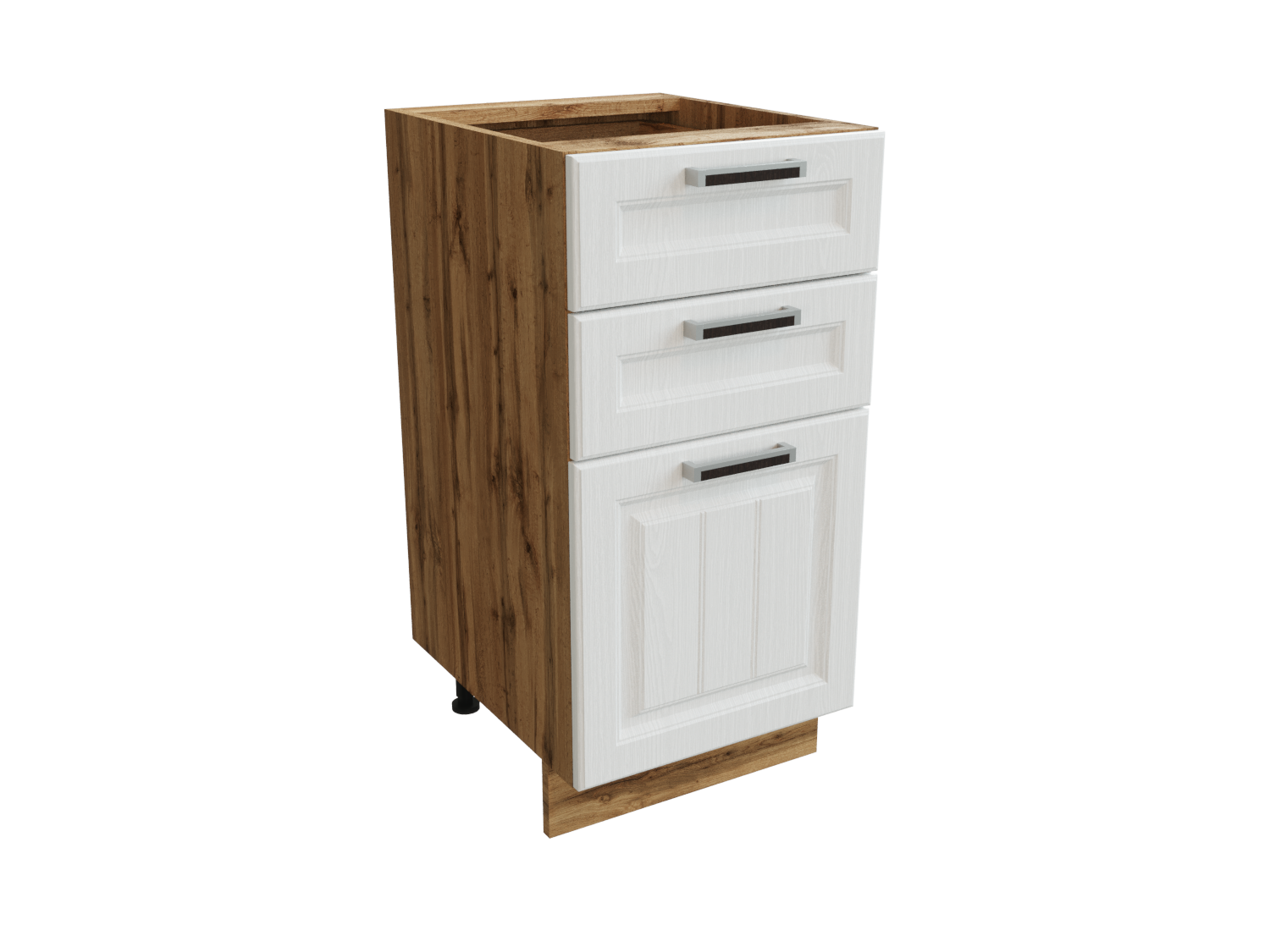 Изображение товара Напольный шкаф Прага с 3 ящиками 40x81 60x47.8 см белый МДФ Сурская Мебель