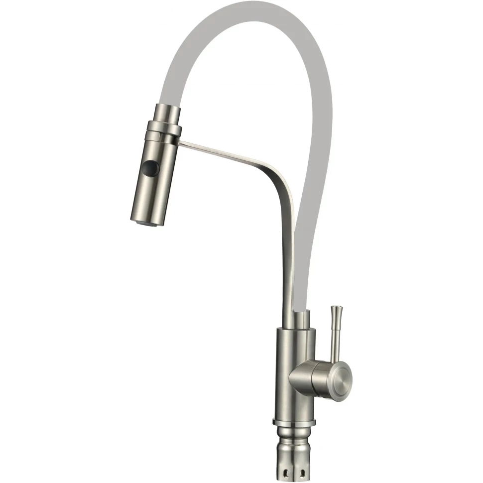 Изображение товара Смеситель для кухни Savol S-SUS6012-04 гибкий излив 23.3 см цвет сатин