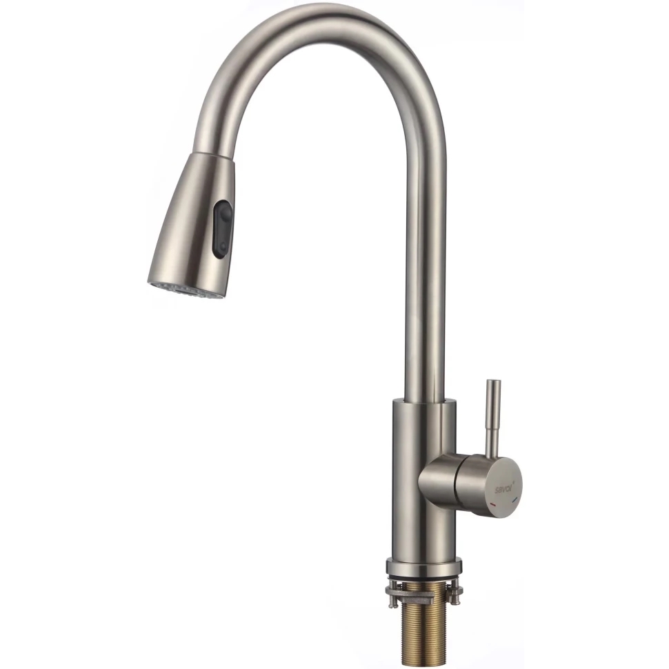 Изображение товара Смеситель для кухни Savol S-002806L поворотный излив 23 см цвет сатин