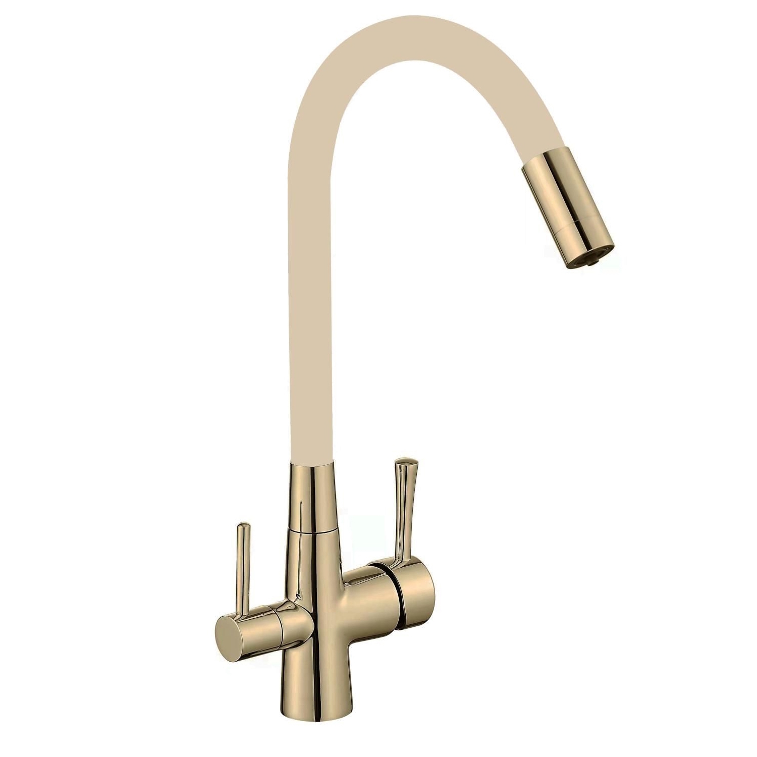 Изображение товара Смеситель для кухни Savol S-L1806C-12 гибкий излив 25.8 см цвет бронза