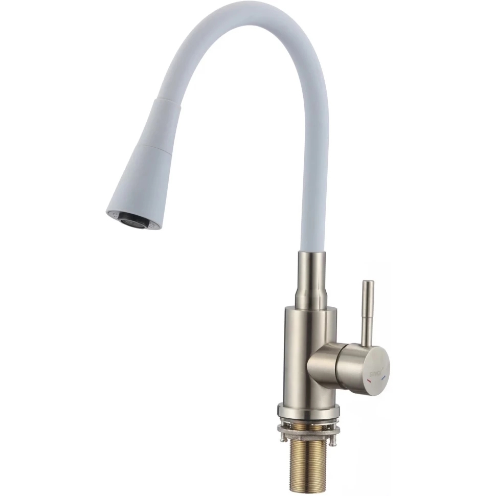 Изображение товара Смеситель для кухни Savol S-3002LM04 гибкий излив 25 см цвет сатин