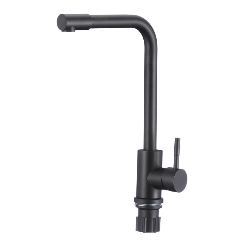 Изображение товара Смеситель для кухни Fmark FS8233H поворотный излив 30.2 см цвет черный