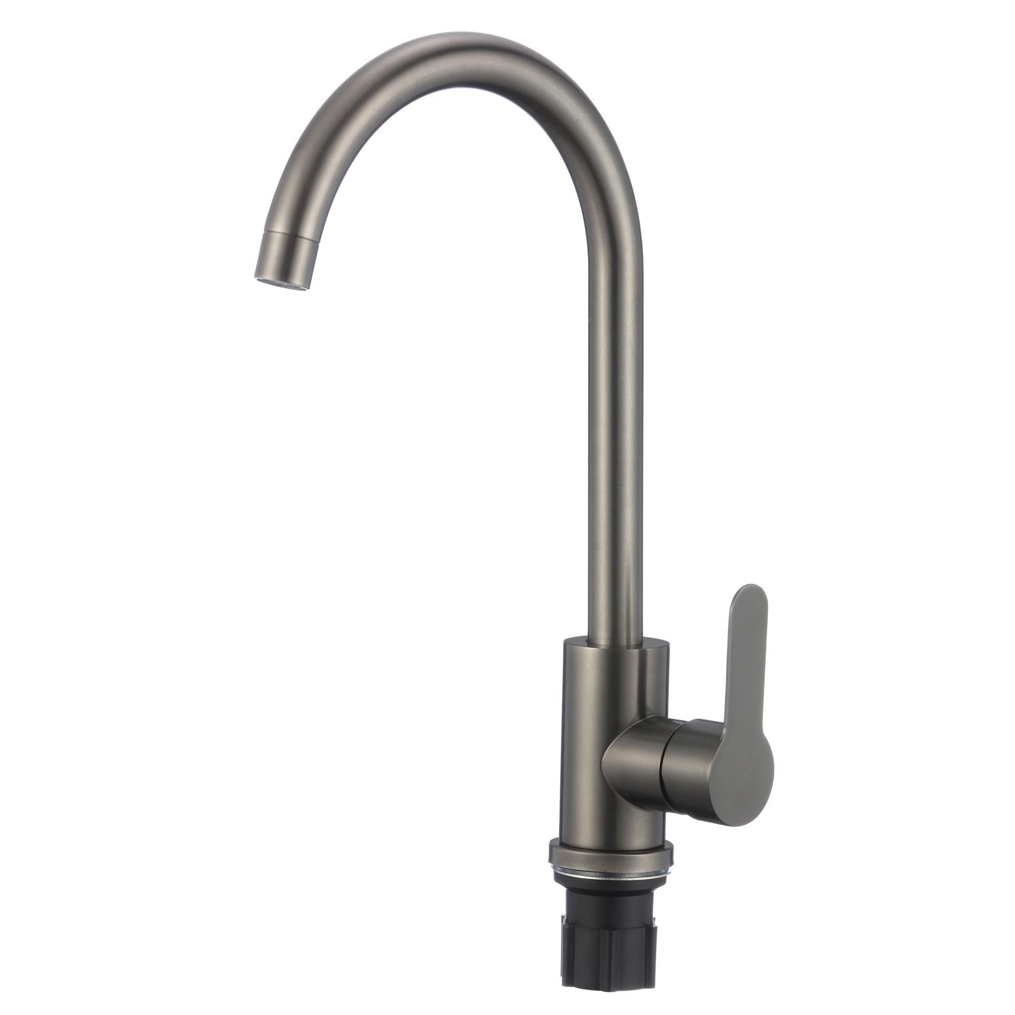 Изображение товара Смеситель для кухни Fmark FS8232Q поворотный излив 24.2 см цвет графит Изображение товара Смеситель для кухни Fmark FS8232Q поворотный излив 24.2 см цвет графит