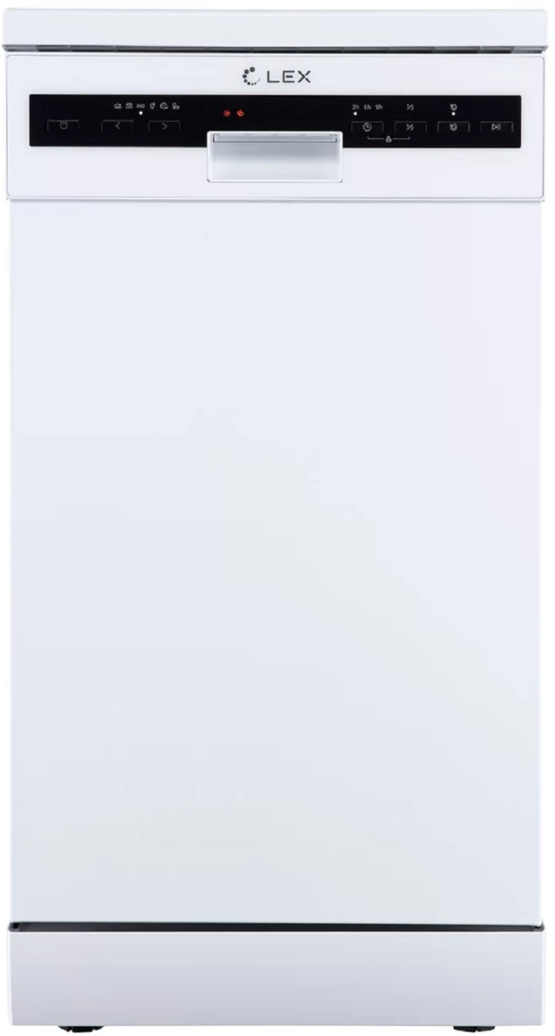 Изображение товара Отдельностоящая посудомоечная машина Lex CHMI000311 44.8 см 6 программ белая