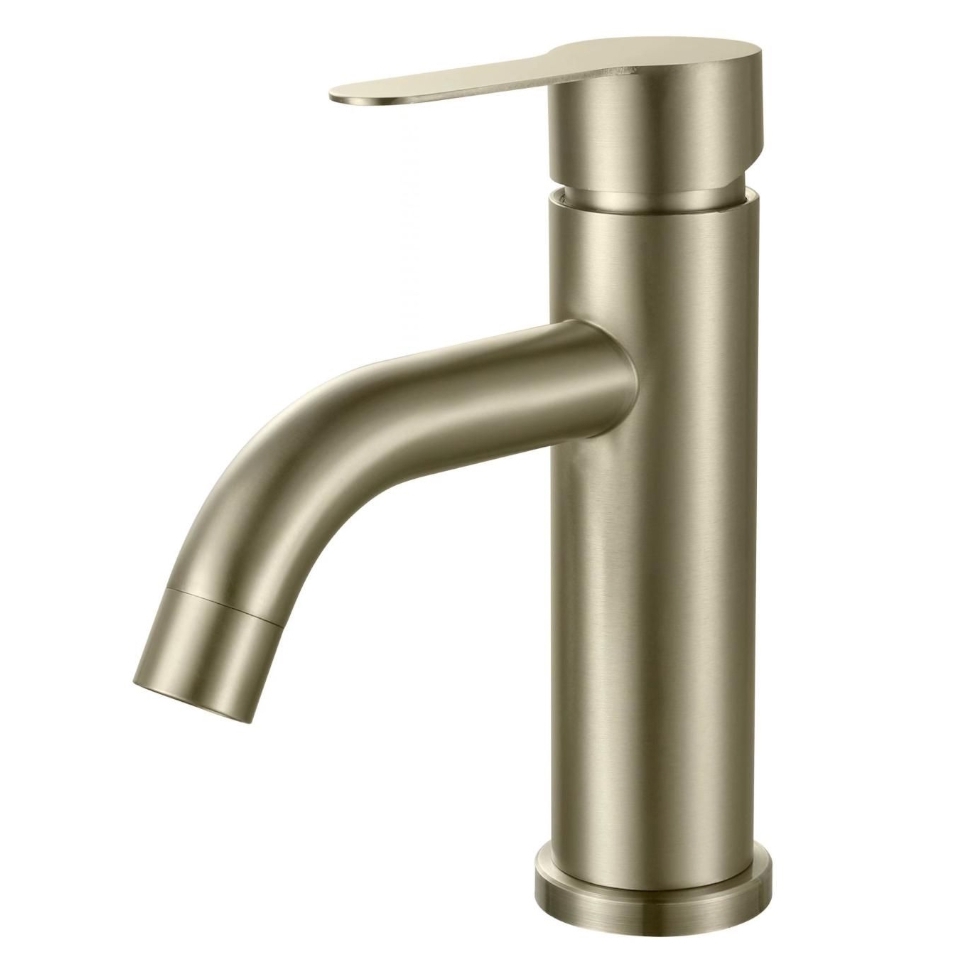 Изображение товара Смеситель для раковины Fmark FS8201C однорычажный цвет матовое золото