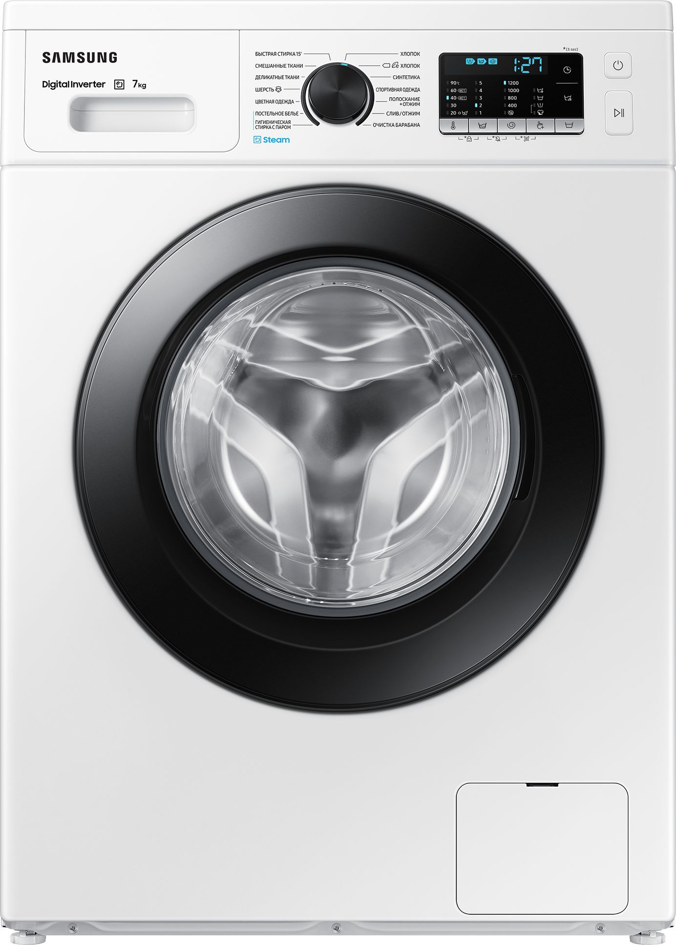 Изображение товара Стиральная машина Samsung Ww70ag5s20celp 60x85x45 см 7 кг цвет белый