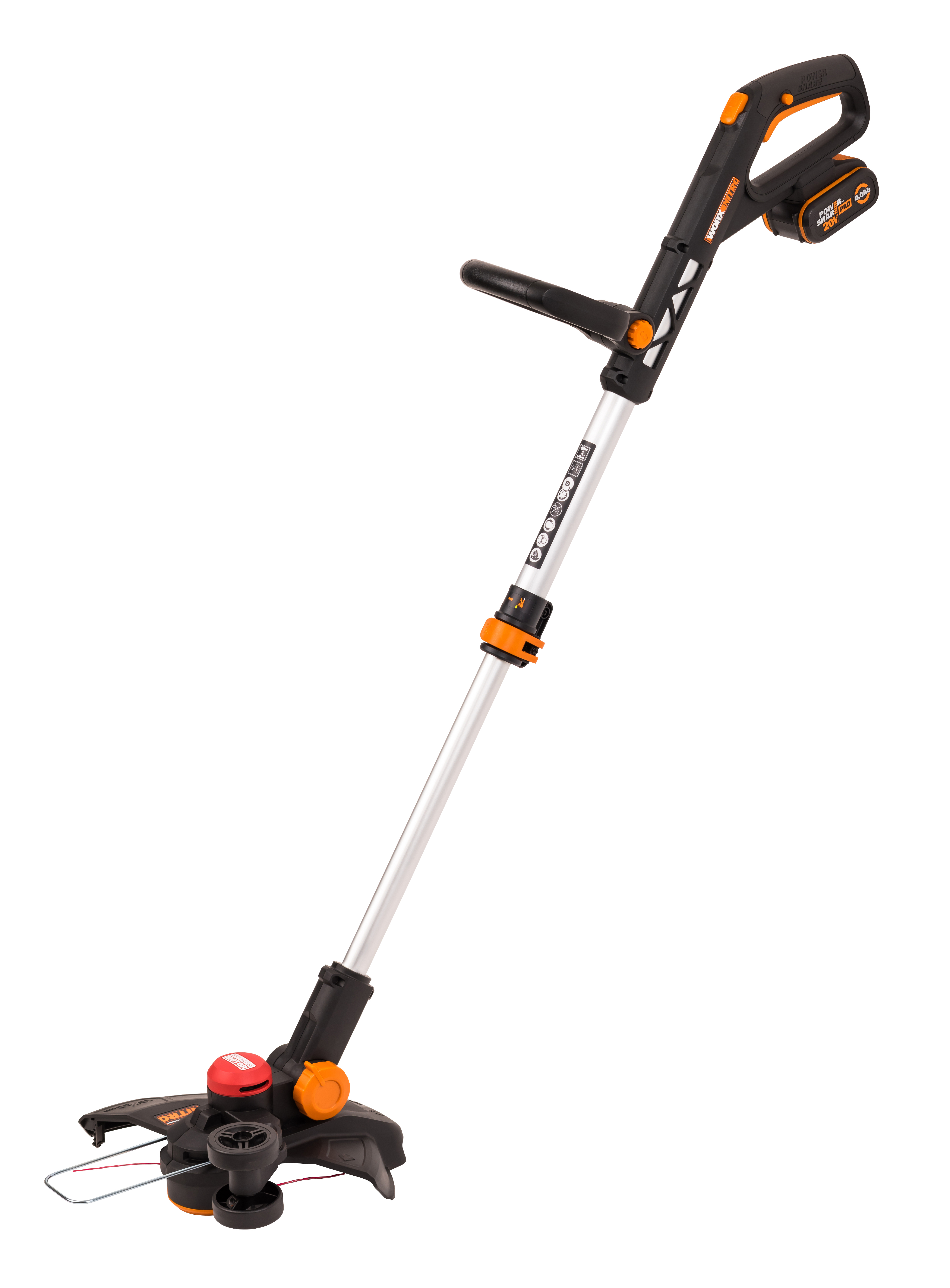 Изображение товара Триммер аккумуляторный бесщёточный WORX WG173E 20 В с аккумулятором 4 Ач