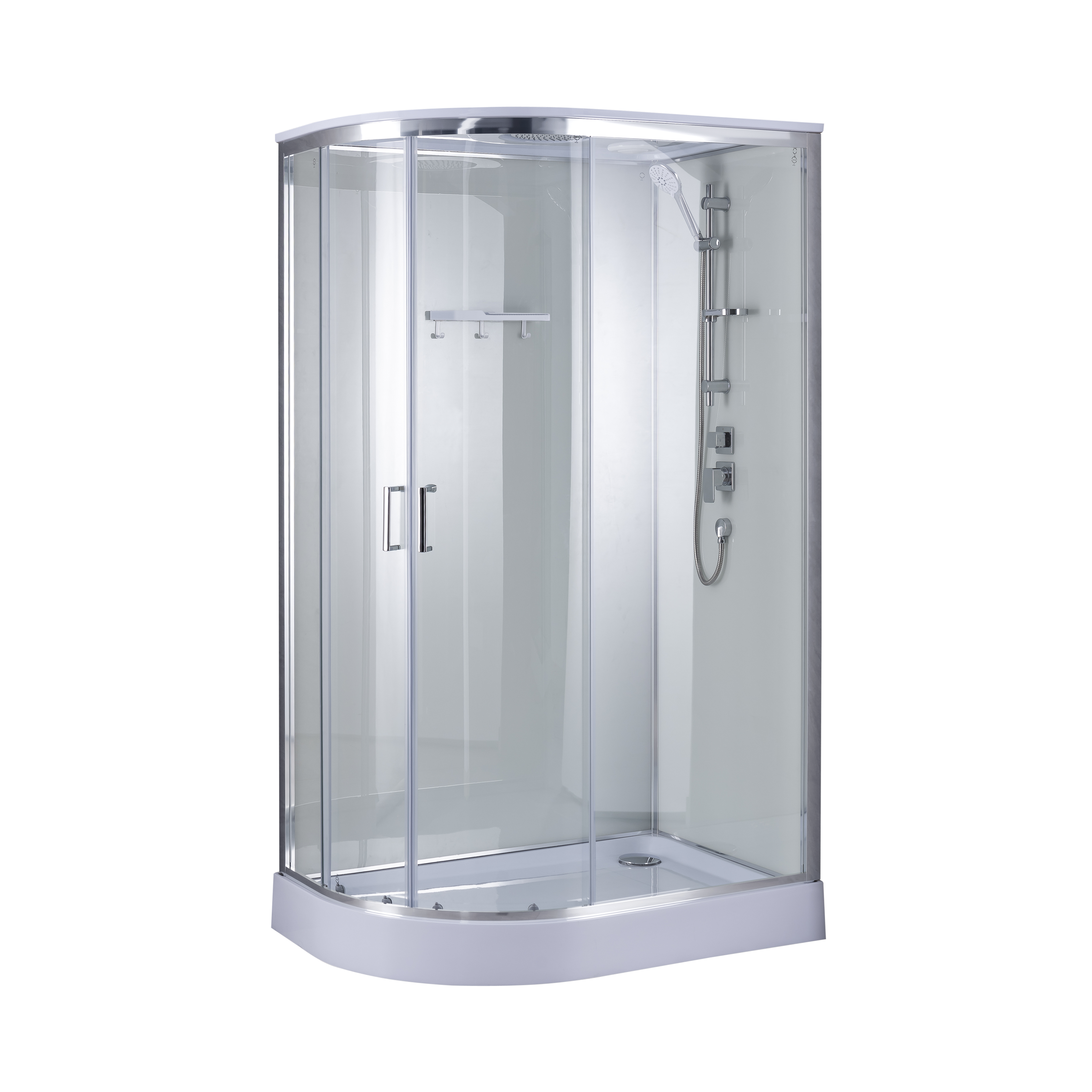 Изображение товара Душевая кабина с крышей Konsensa Борнео 120x80 см, правая, с акриловым поддоном