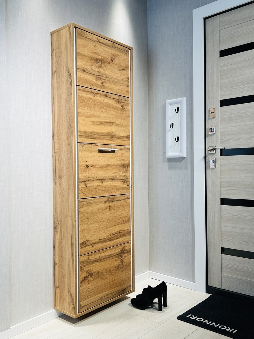 Изображение товара Обувница Ironnori Лайт 5 54.5x171x20 см из ЛДСП дуб вотан