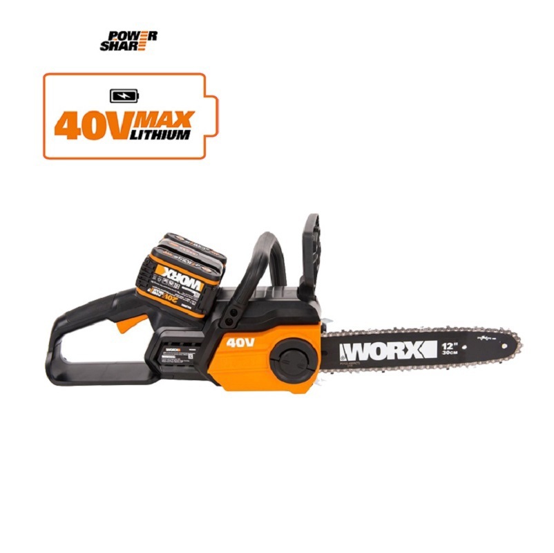 Изображение товара Цепная аккумуляторная пила WORX WG381E.9 для сада и дачи