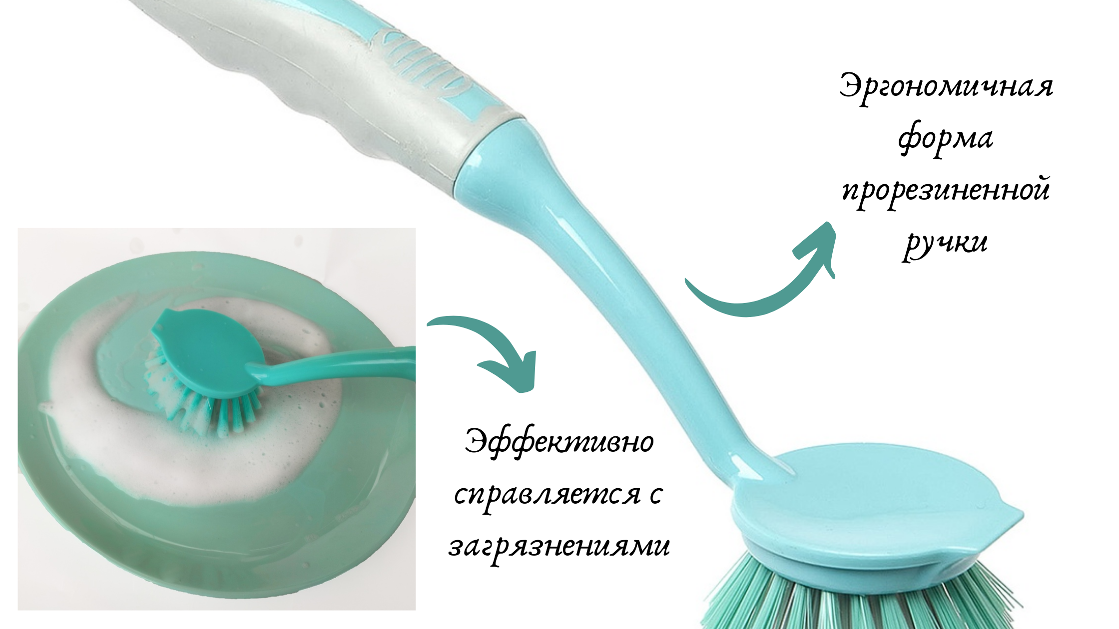 Еврощетка Youll Love для посуды цвет синий - 2