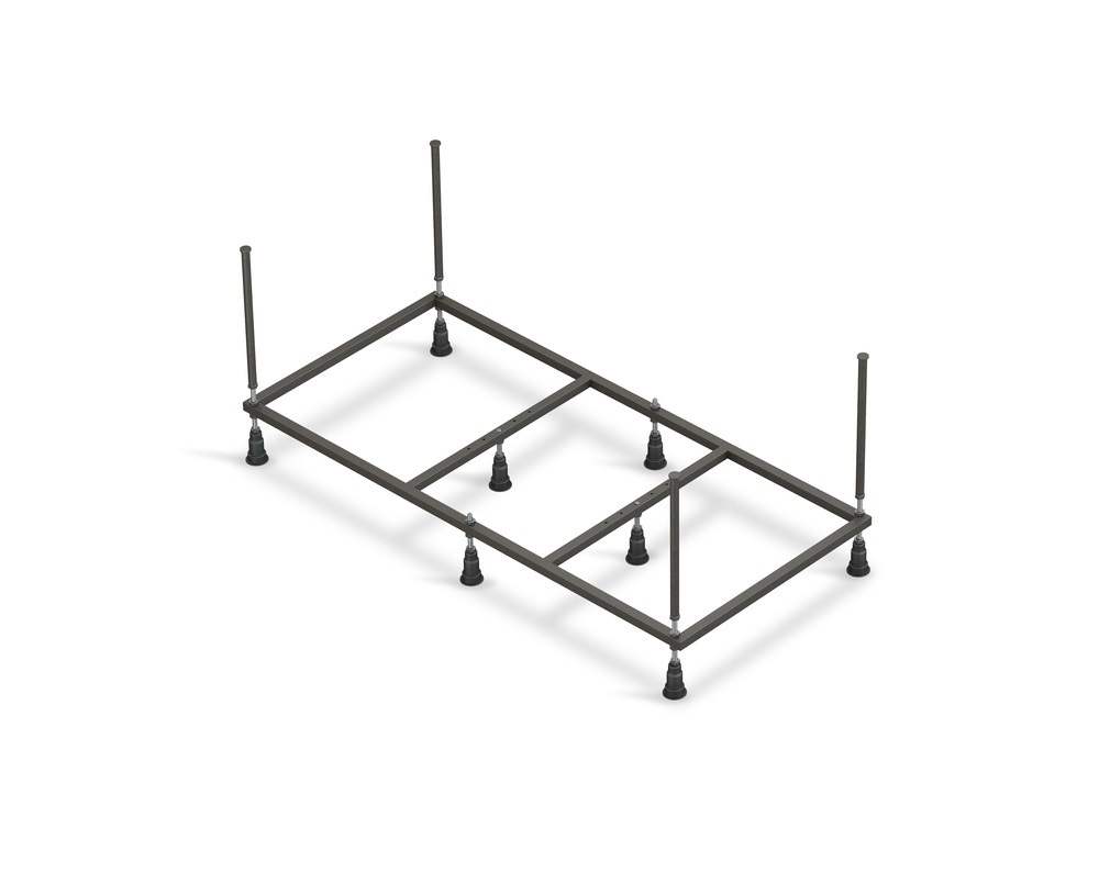 Изображение товара Каркас для ванны Cersanit Nike 150 см черный из стали с покрытием для влажных помещений