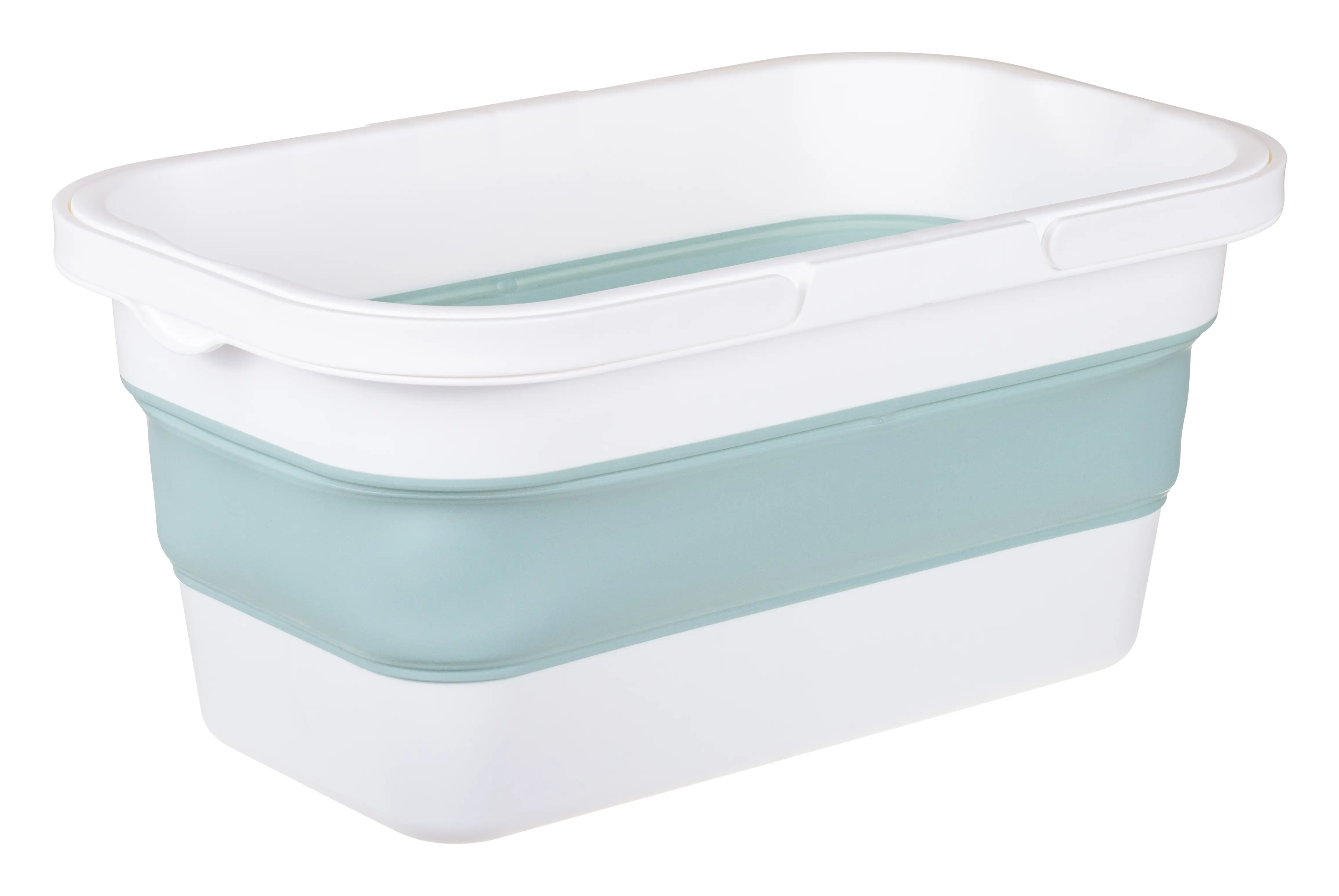 Ведро прямоугольное Idea Флекс 16 л цвет тиффани