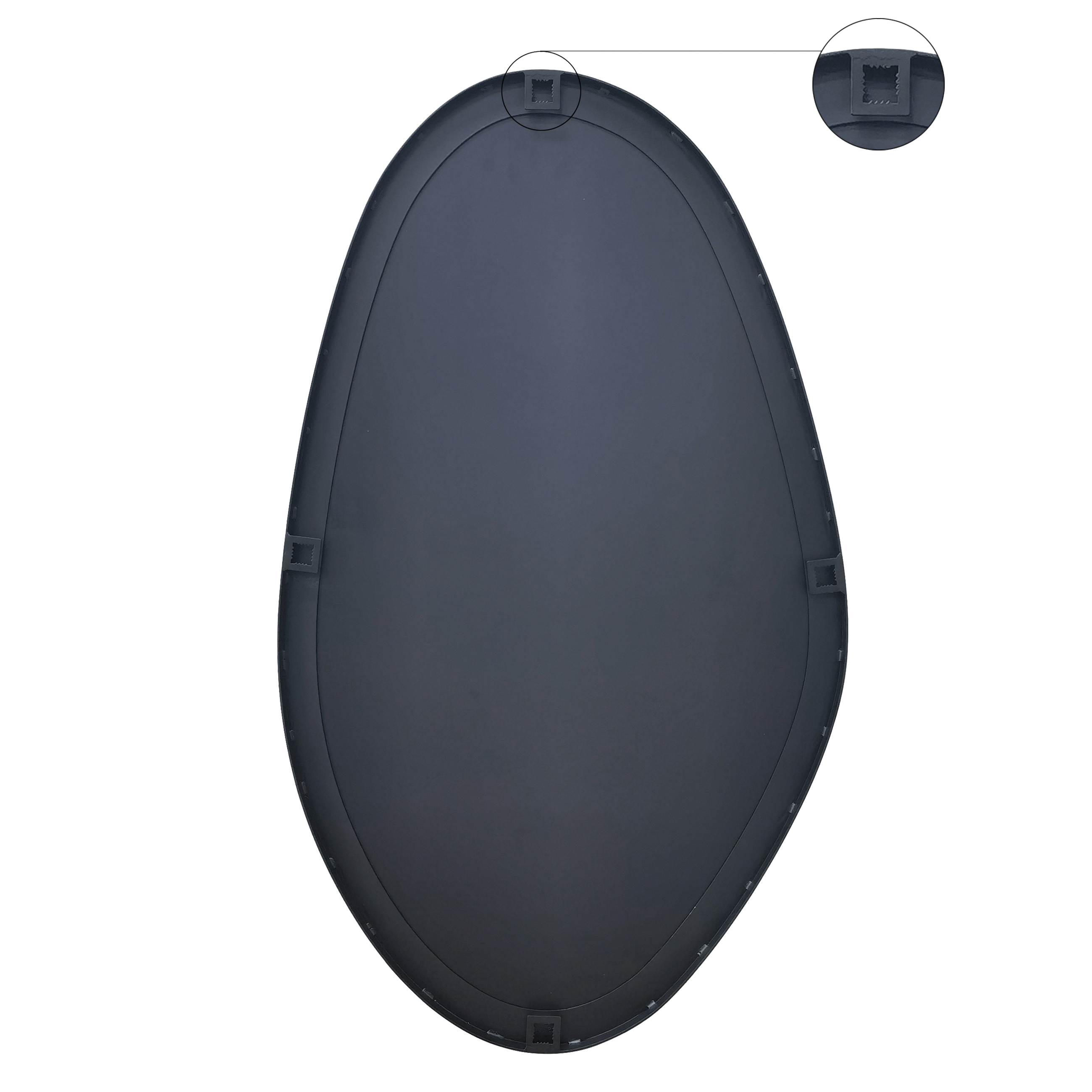 Зеркало декоративное KREAFORTA Dali Black фигурное 50x85 см металл цвет черный - 4