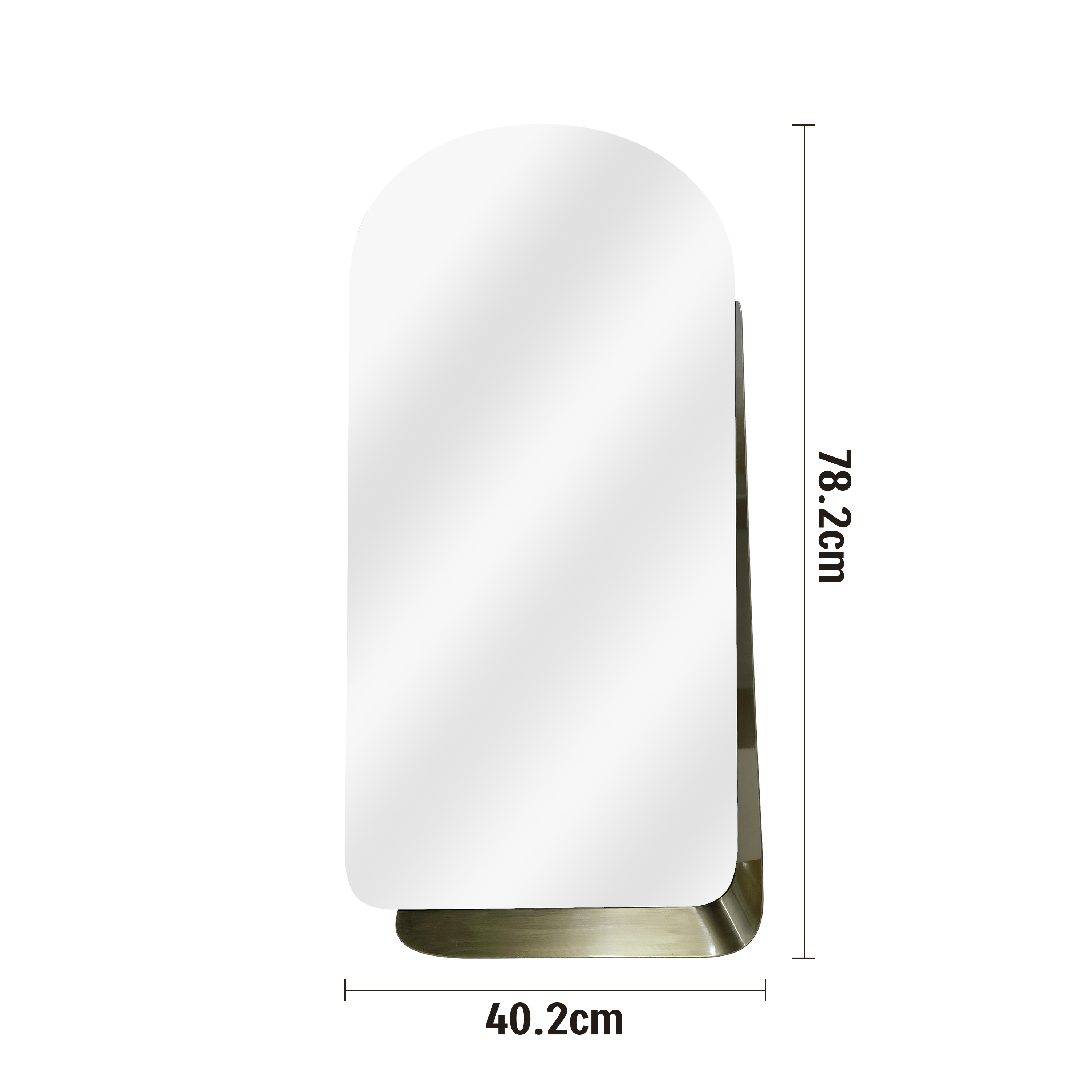 Зеркало декоративное KREAFORTA Brilia Brass арочное 40x78 см металл цвет латунь - 1