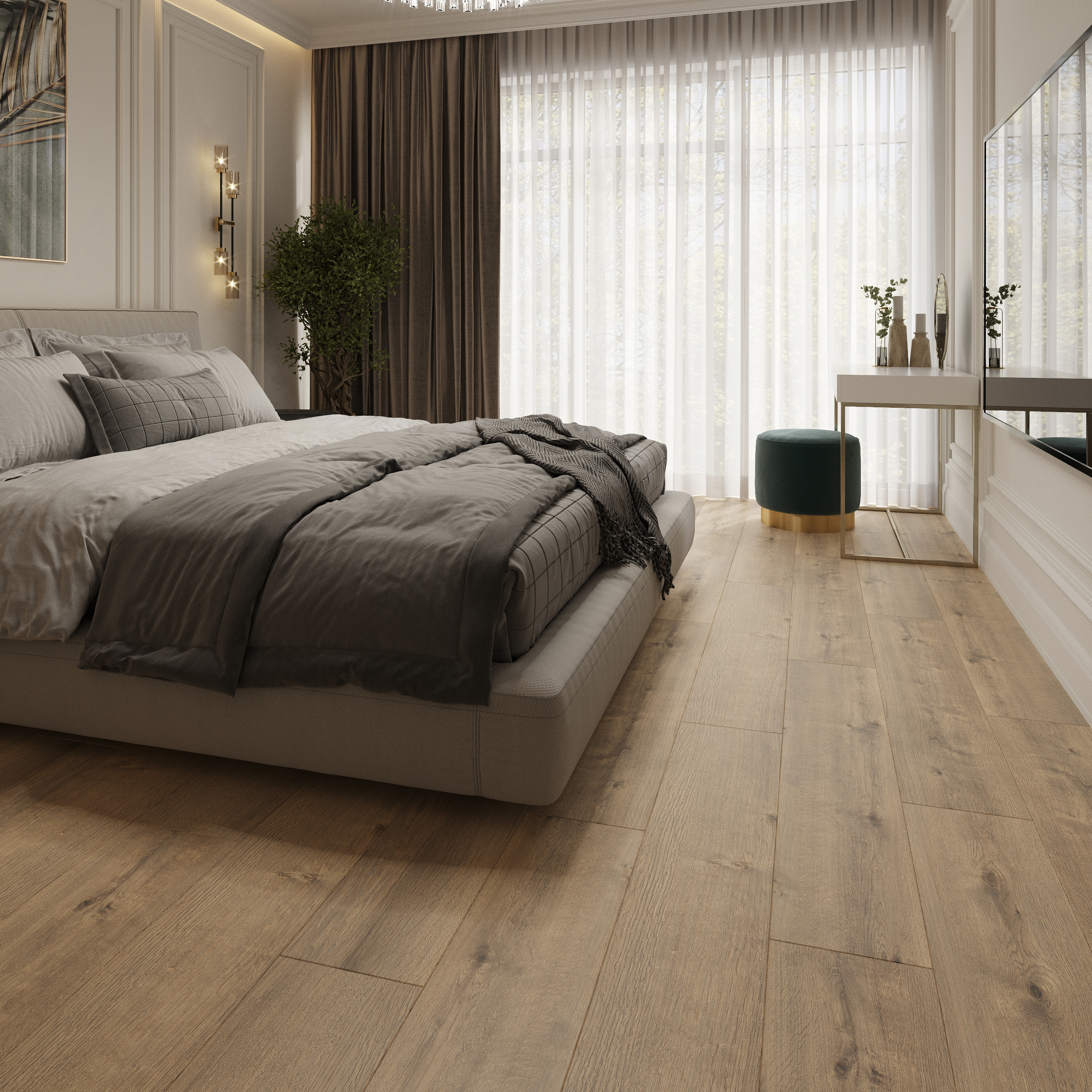Изображение товара Ламинат AlixFloor Vitality Line Дуб урбанистический 32 класс толщина 8 мм с фаской 2.461 м² цена за упаковку