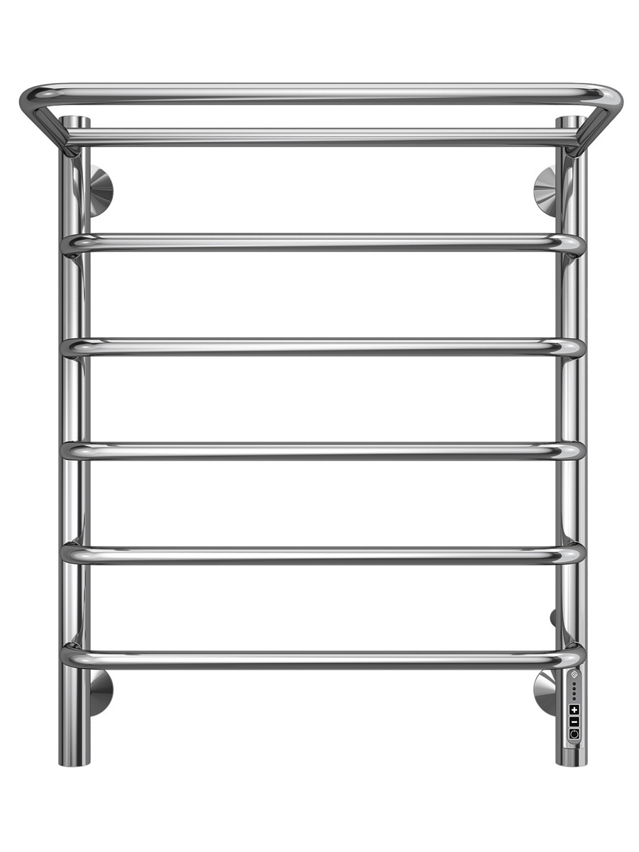 Изображение товара Электрический полотенцесушитель Терминус Полка П6 650 мм хром с терморегулятором