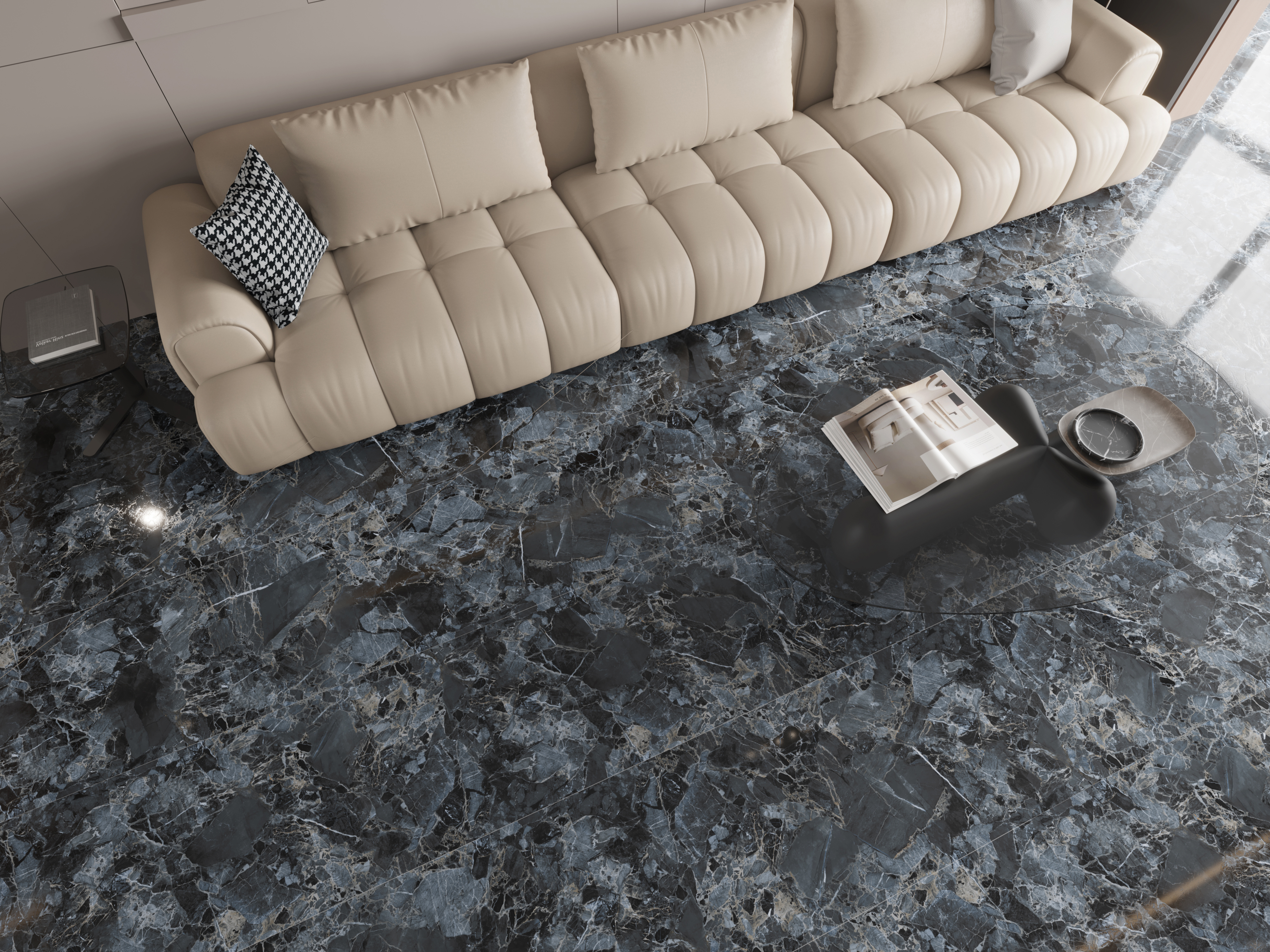 Изображение товара Керамогранит BASCONI HOME Night Jade BHW-0043 60x120см цвет черный