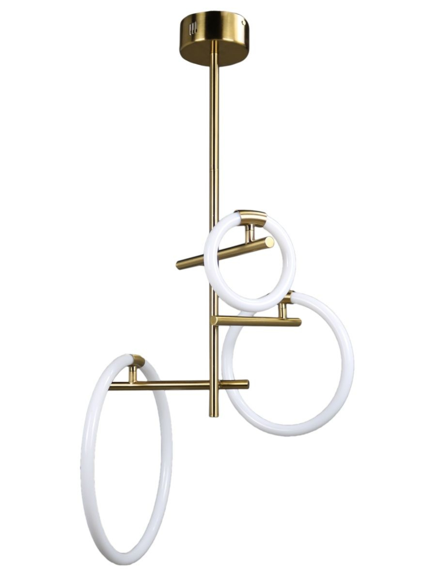 Изображение товара Светильник подвесной светодиодный Zortes Jessy Zrs.01043.03 22.5 м² теплый белый (желтый), нейтральный белый свет цвет белый, латунь