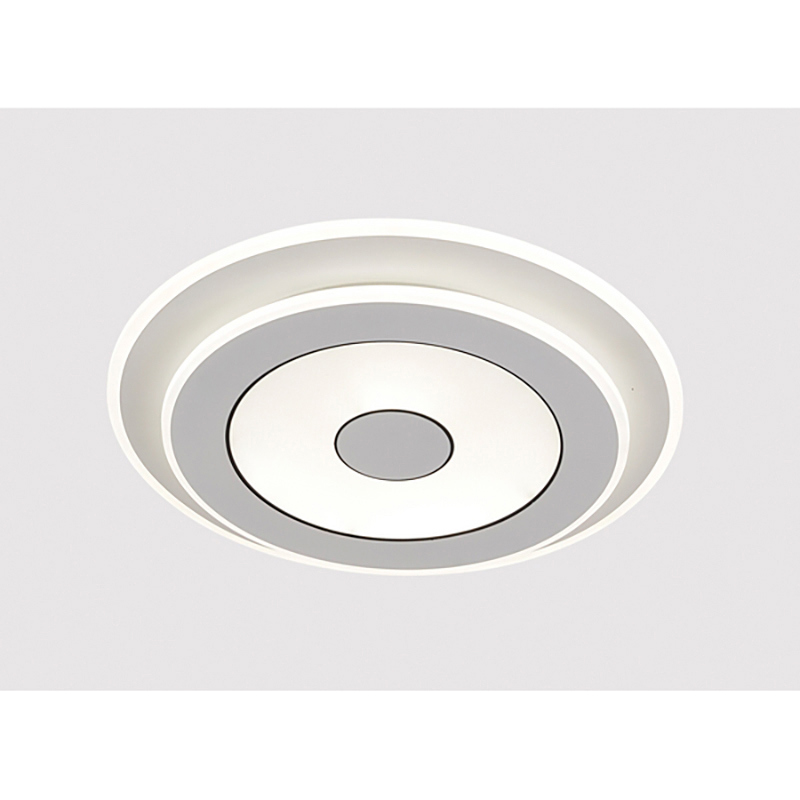 Изображение товара Люстра потолочная светодиодная Myfar Button MR9000-CL с пультом управления 28 м² теплый белый (желтый) свет цвет белый