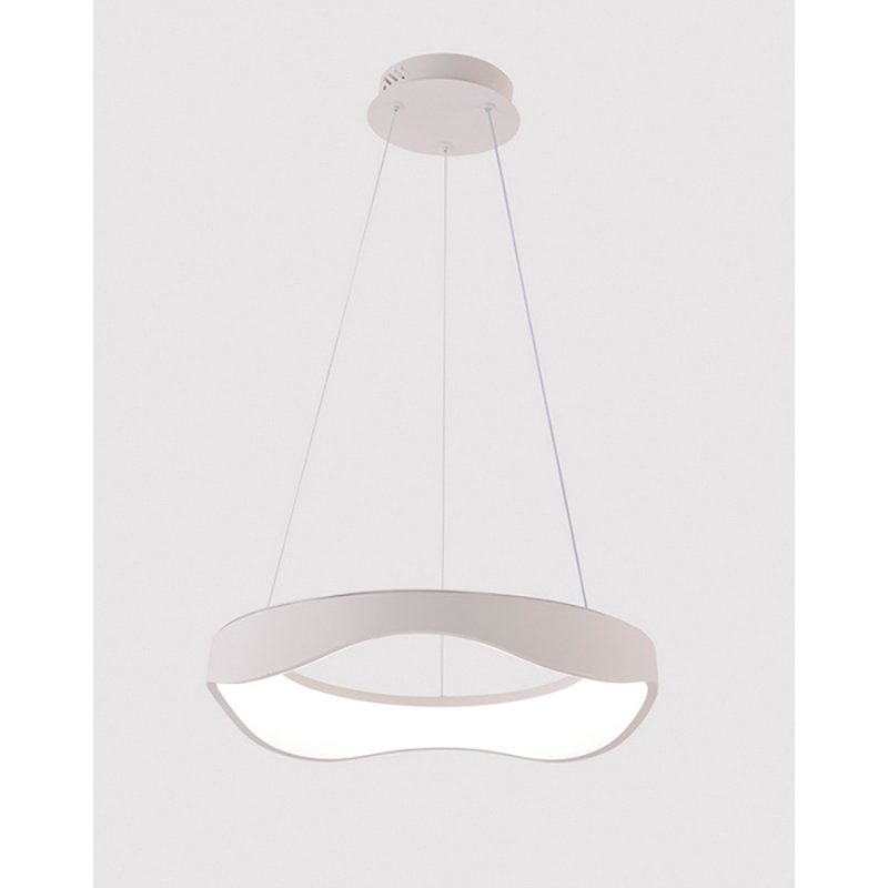 Изображение товара Светильник подвесной светодиодный Myfar Diona с пультом управления 12 м² теплый белый (желтый) свет цвет белый