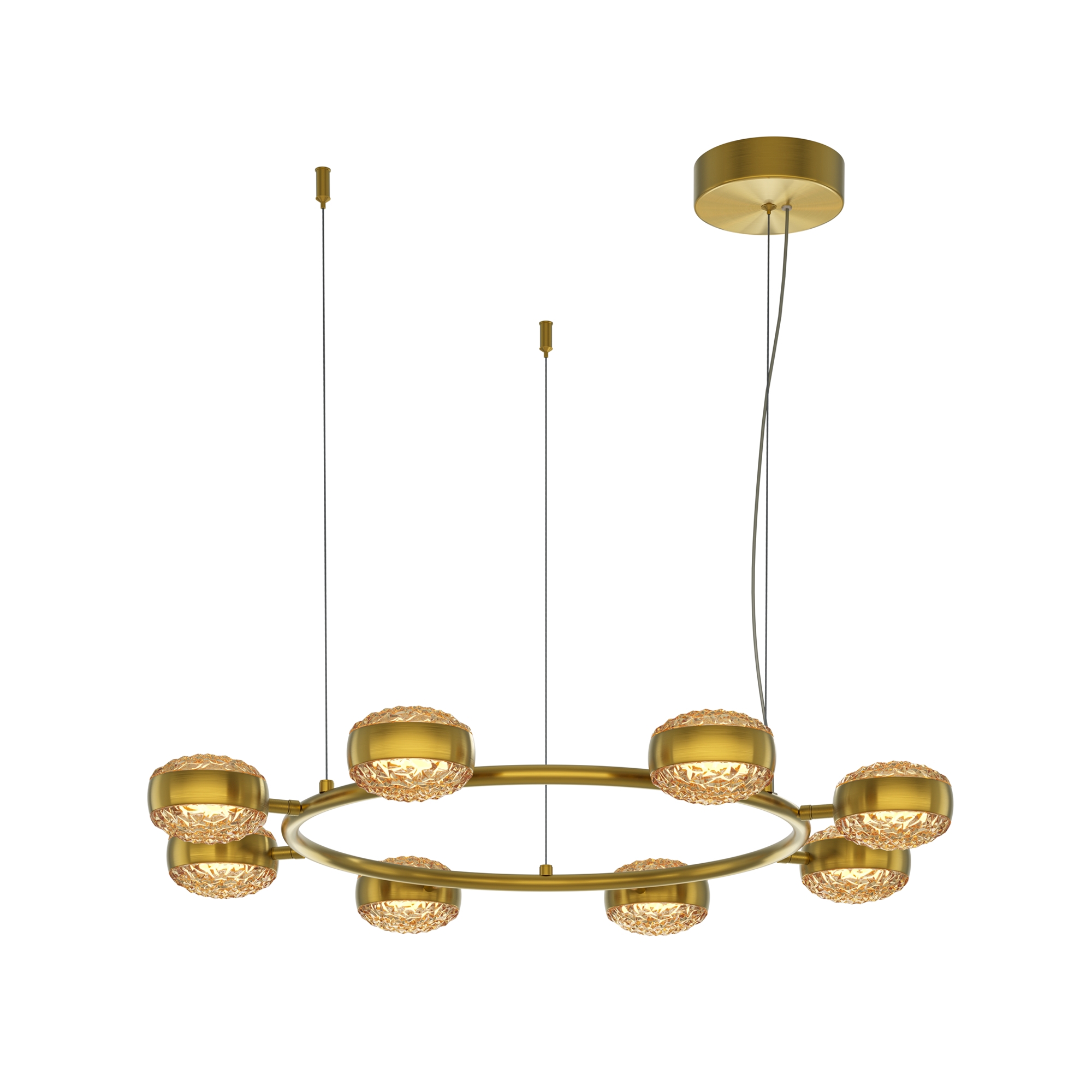 Изображение товара Подвесной светодиодный светильник Maytoni Mind 80W 40м² латунь дизайнерский