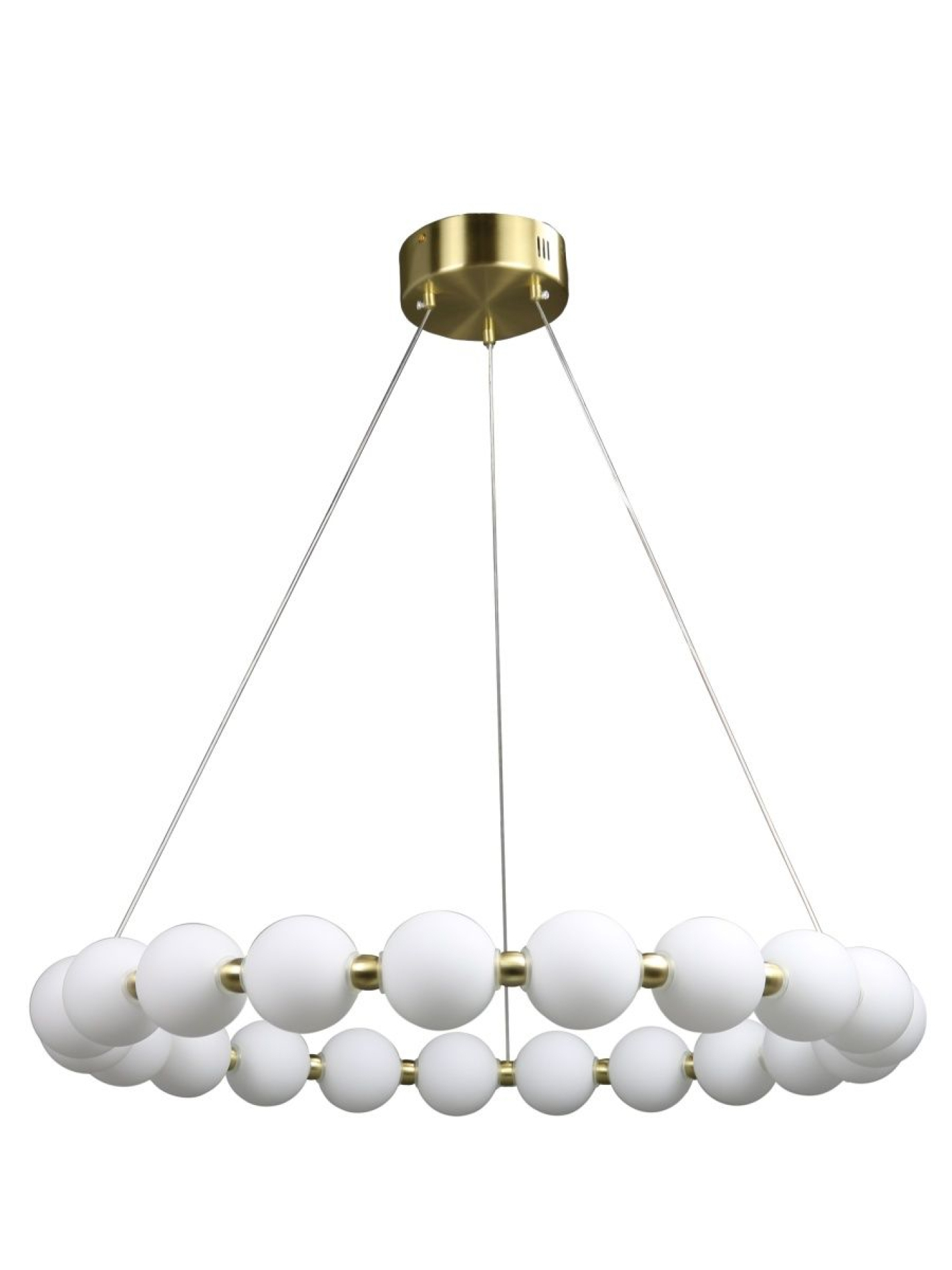 Изображение товара Люстра подвесная светодиодная Zortes Kranz Zrs.1585.21 50.4 м² нейтральный белый свет цвет белый, латунь