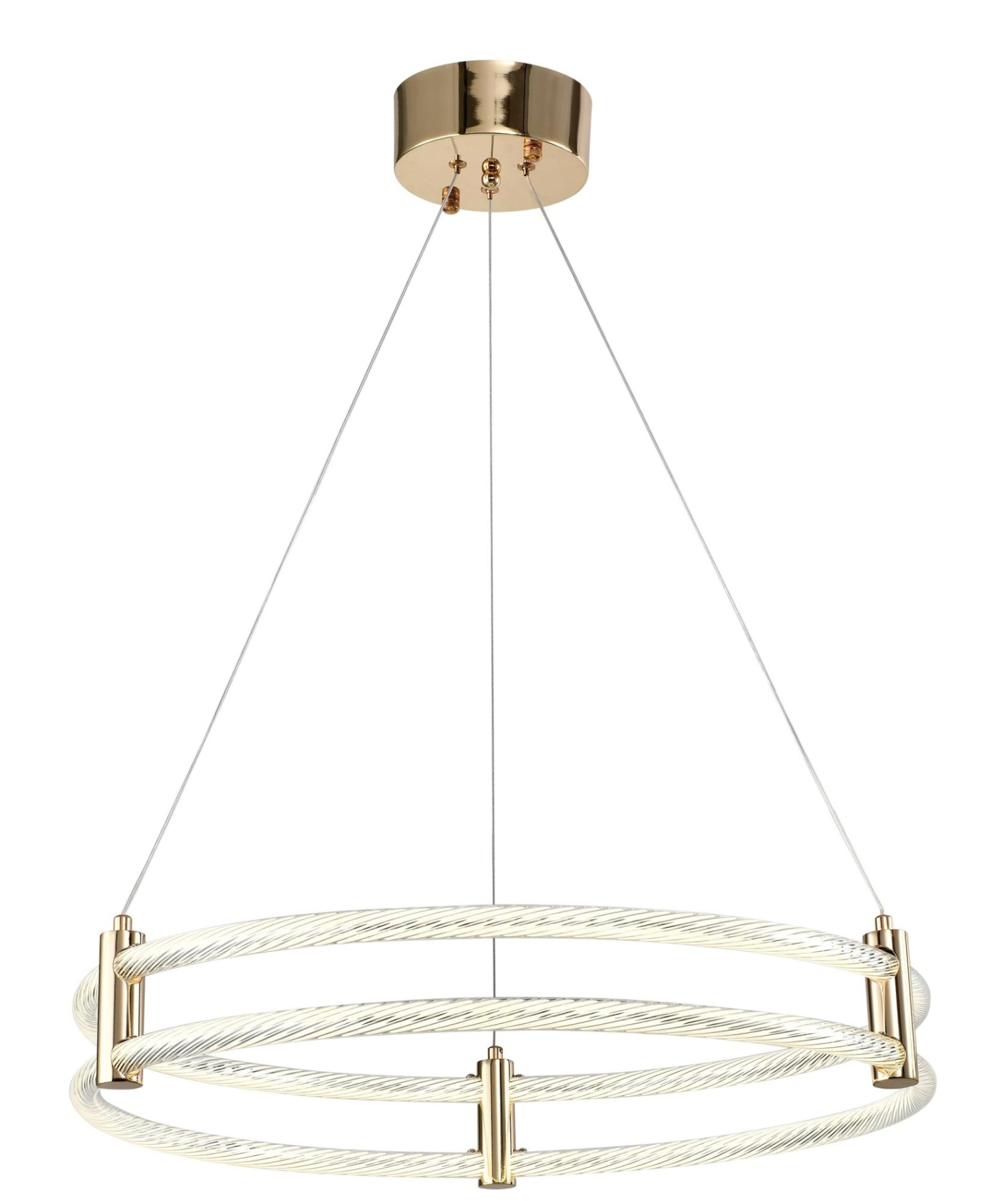 Изображение товара Светильник подвесной светодиодный Zortes Ringer Zrs.57792.116 58 м² нейтральный белый свет цвет белый, золото