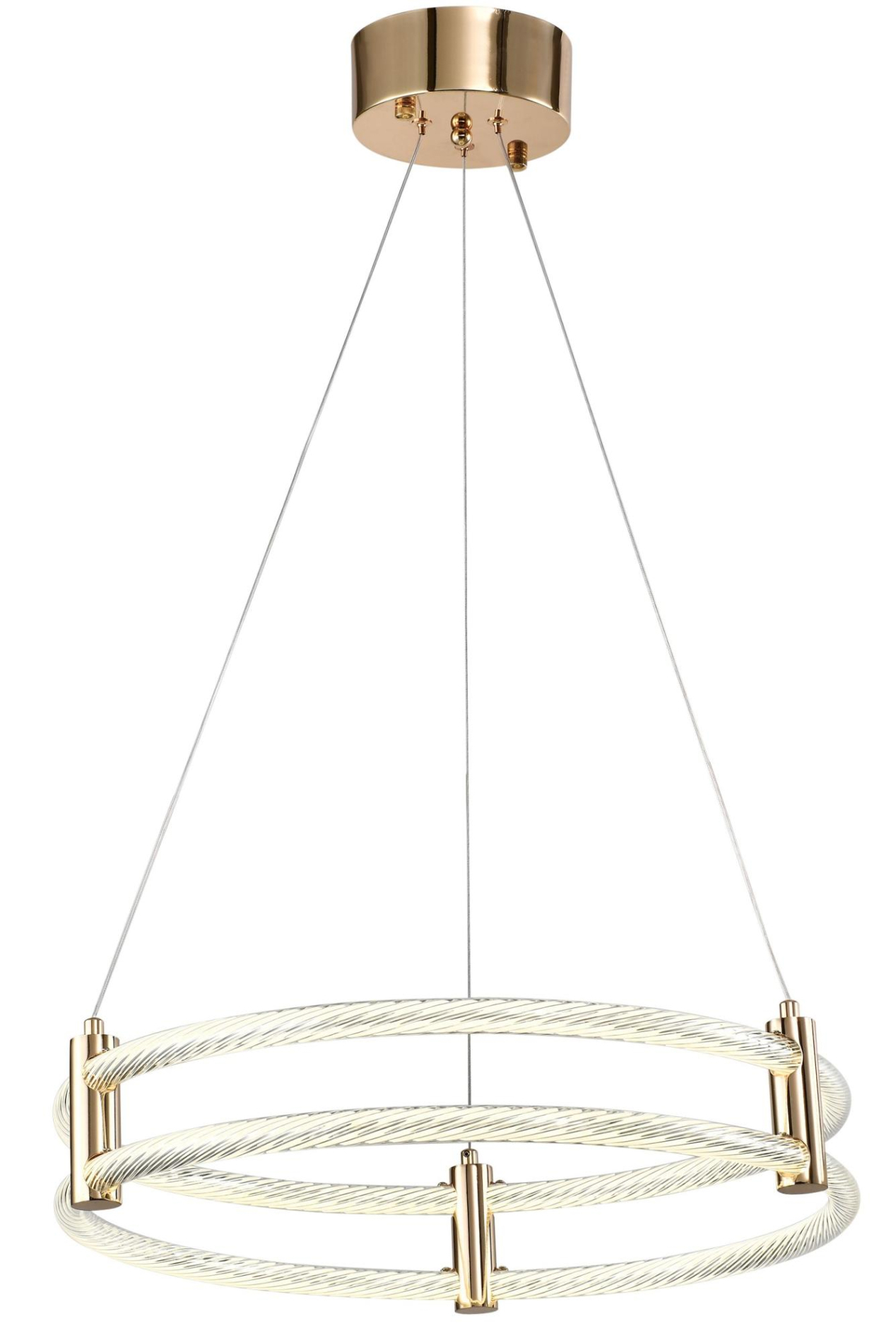 Изображение товара Светильник подвесной светодиодный Zortes Ringer Zrs.57792.96 48 м² нейтральный белый свет цвет белый, золото