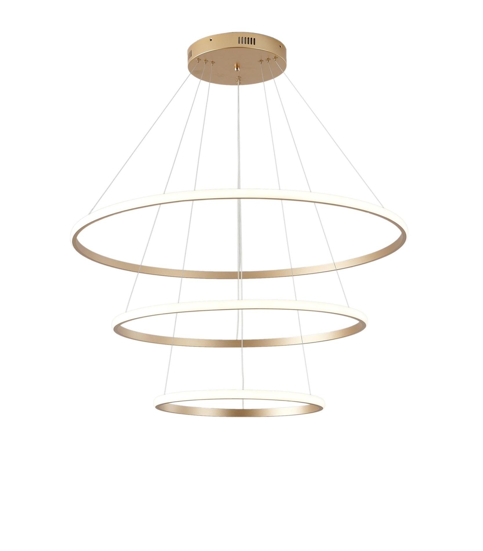 Изображение товара Подвесной светодиодный светильник Zortes Ringolight 3 кольца в стиле модерн и лофт 75W