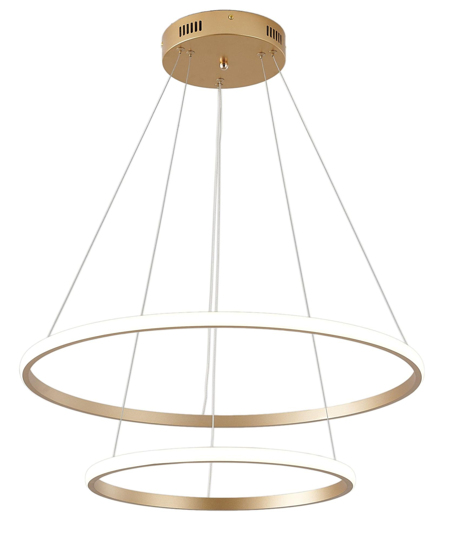 Изображение товара Подвесной светодиодный светильник Zortes Ringolight 31.5 м² золото стиль модерн