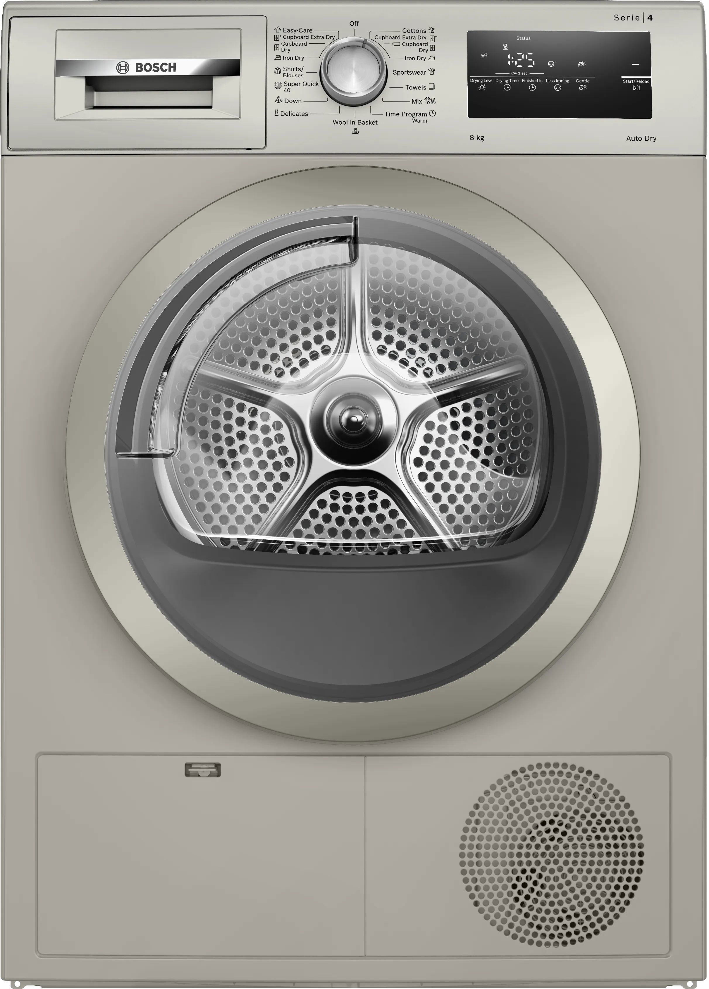 Изображение товара Сушильная машина Bosch Serie 4 WTN86202ME 8 кг серебристая электроника