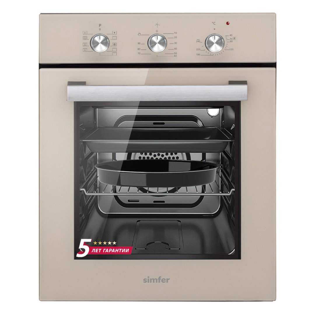 Изображение товара Электрический встраиваемый духовой шкаф Simfer B4EJ19070 бежевый