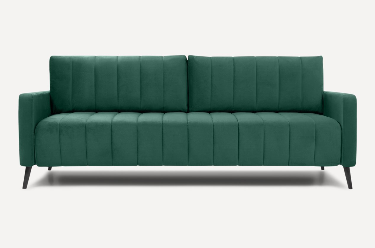 Изображение товара Диван Divan.ru Маркфул 217x86x103 см вельвет цвет зеленый