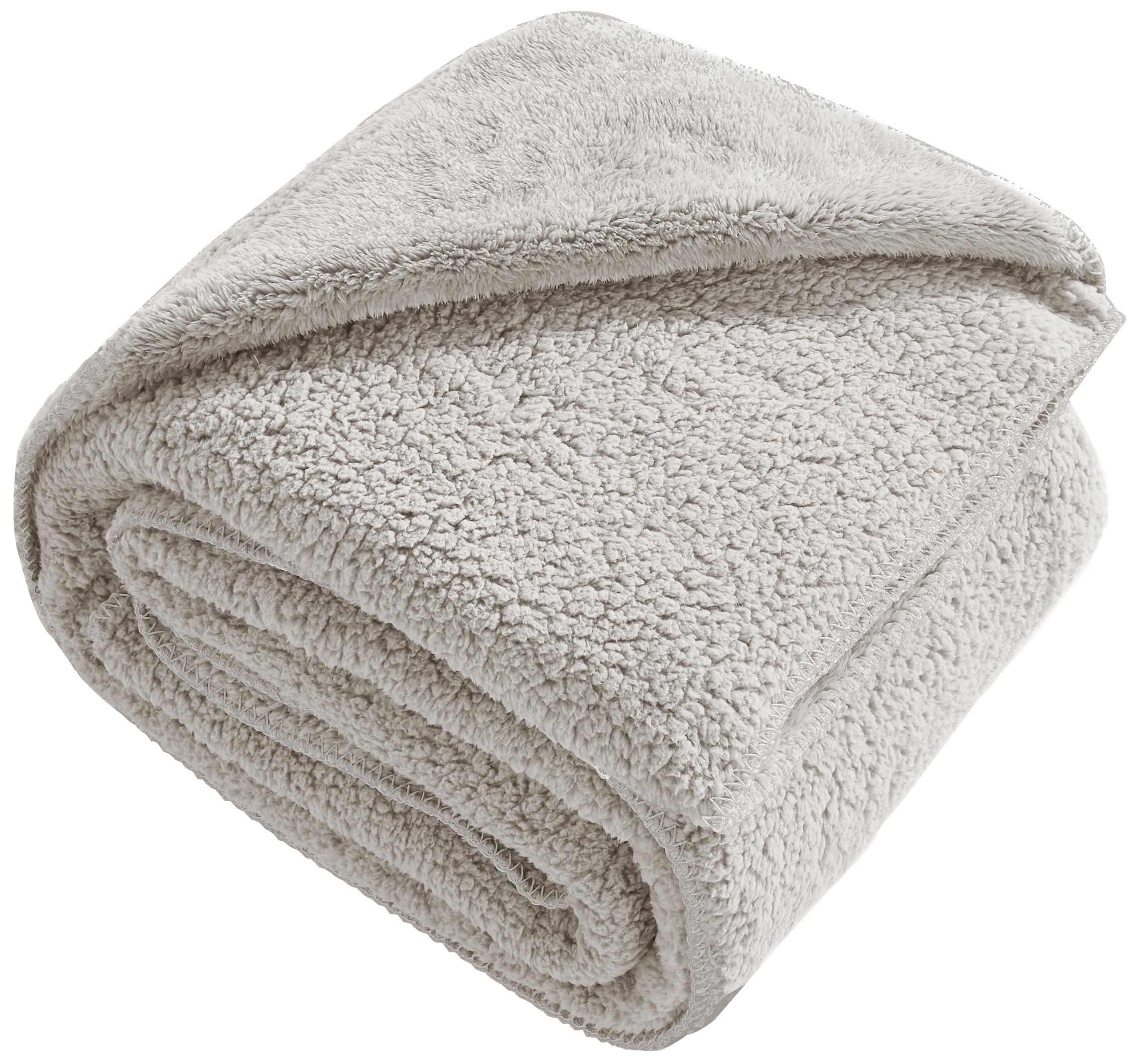 Изображение товара Плед барро 180x200 см велсофт серо-бежевый для дома уют и комфорт