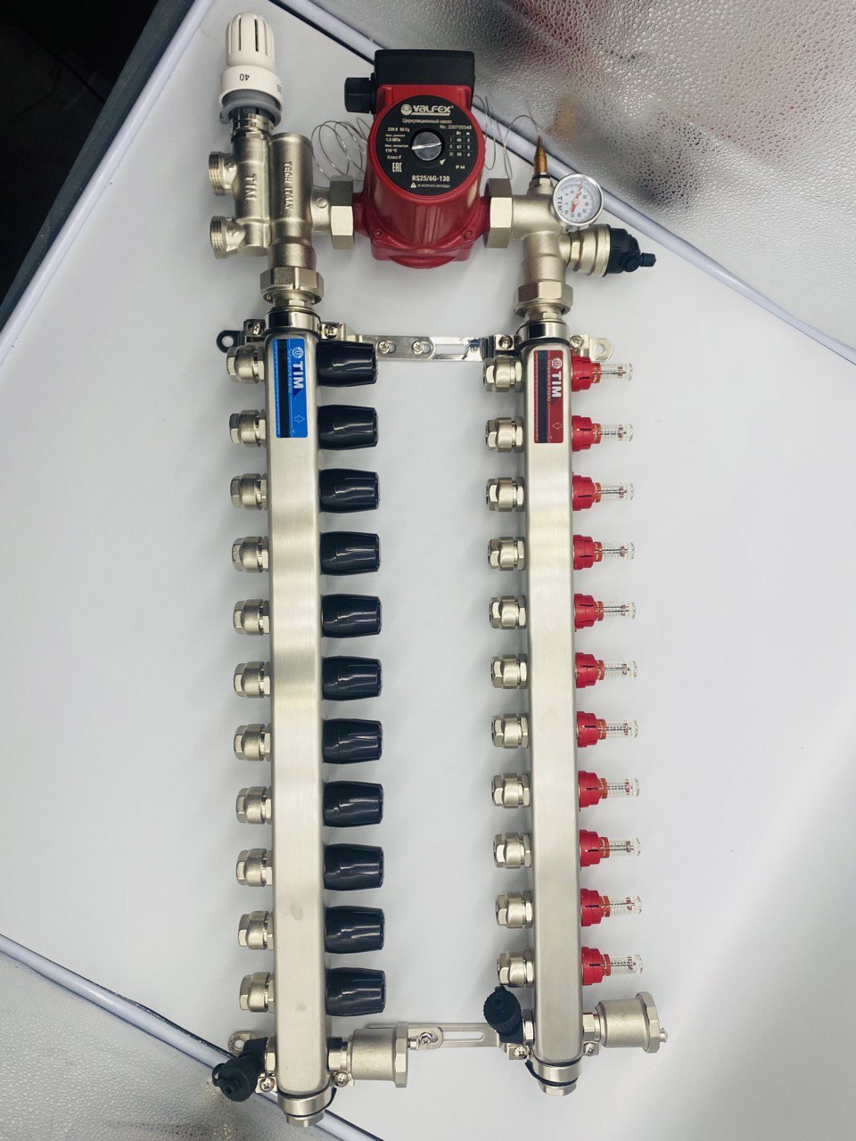 Изображение товара Коллекторная группа Tim COMBI-AM-20-KCS5012 на 2 выхода 3/4"x3/4" латунь